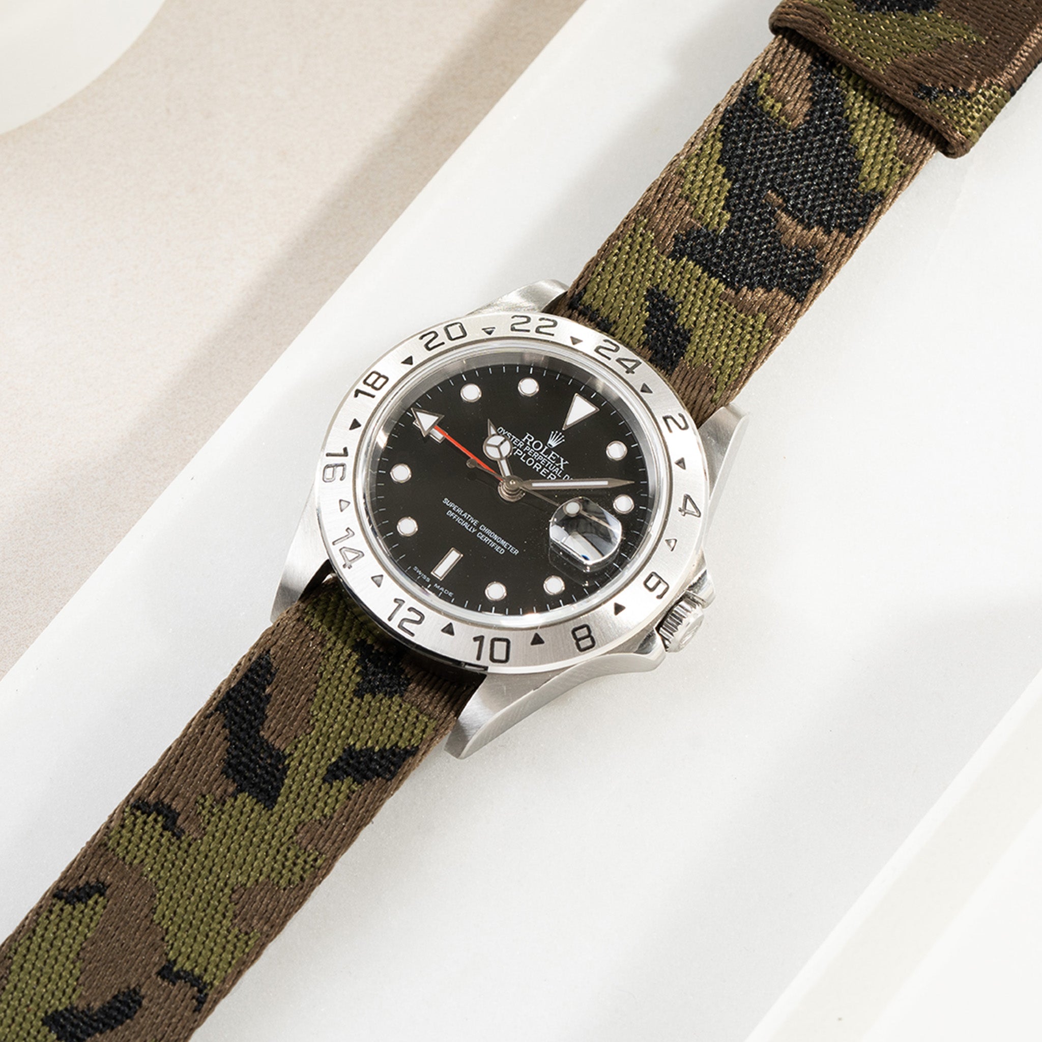 Green_Camo_Jacquard_Nato_Watch_Strap_For_Explorer_Black_16570