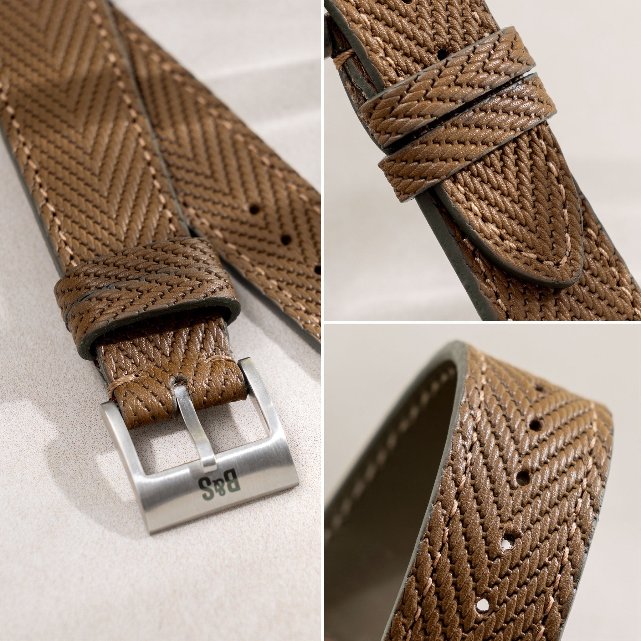 Brown_waved_Leather_Watch_Strap_unique_design