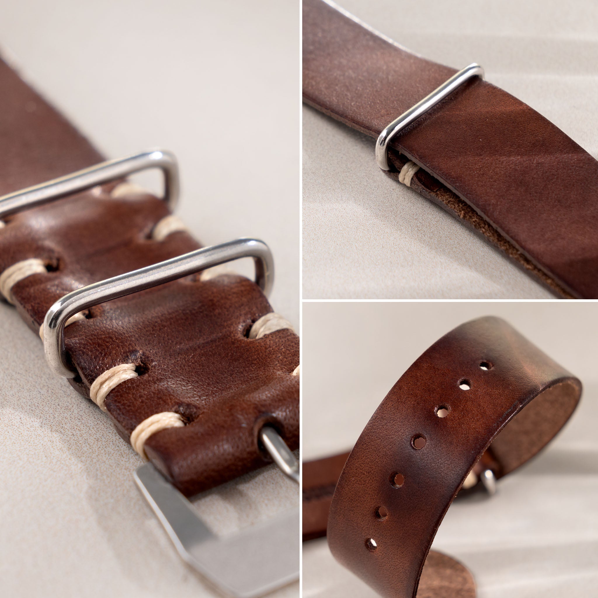 Handmade_italian_Side_Stitch_Nato_Style_Brown_Leather_Watch_Strap