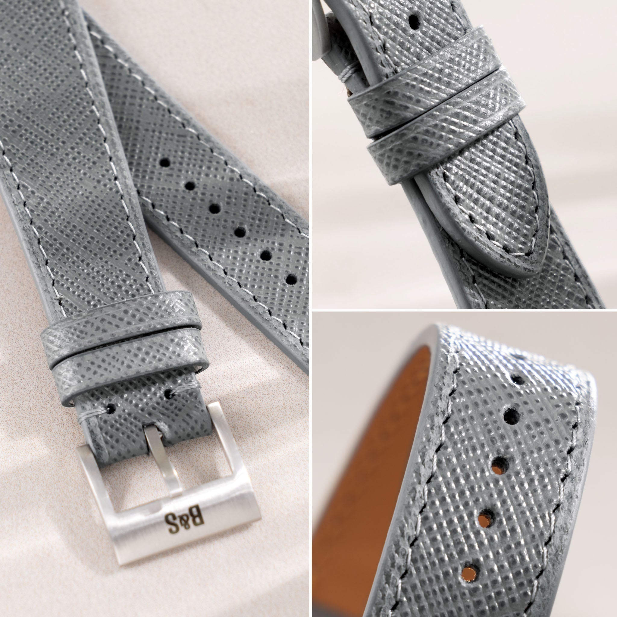 The Milano Saffiano Leather Watch Strap - Jubilee Edition