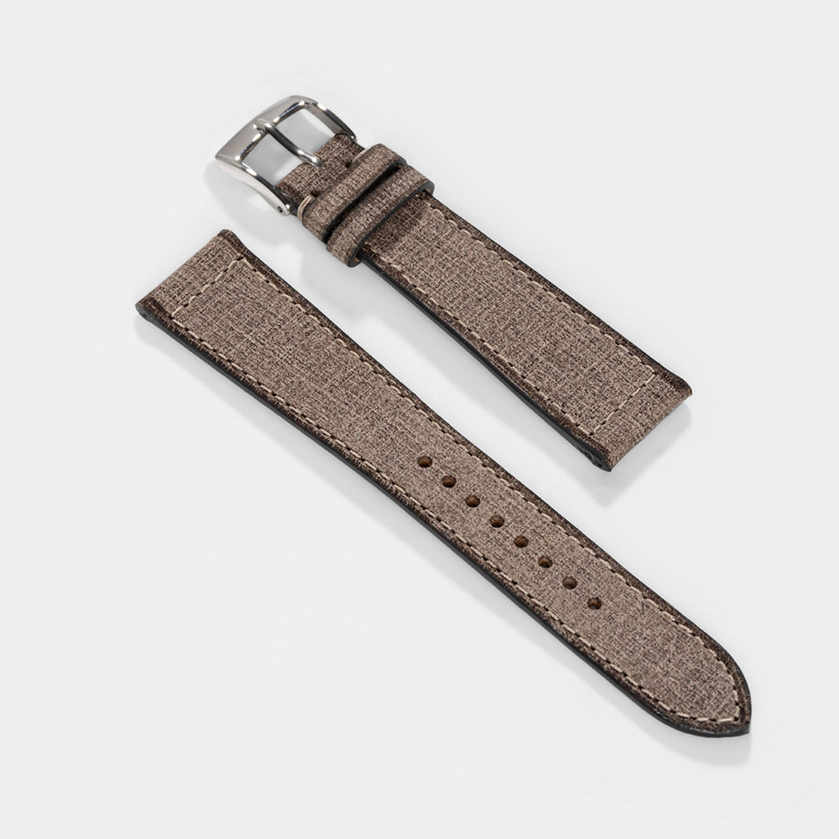 Strap for Rolex Explorer 2 - Linen Leather Elegant Grey (20mm)