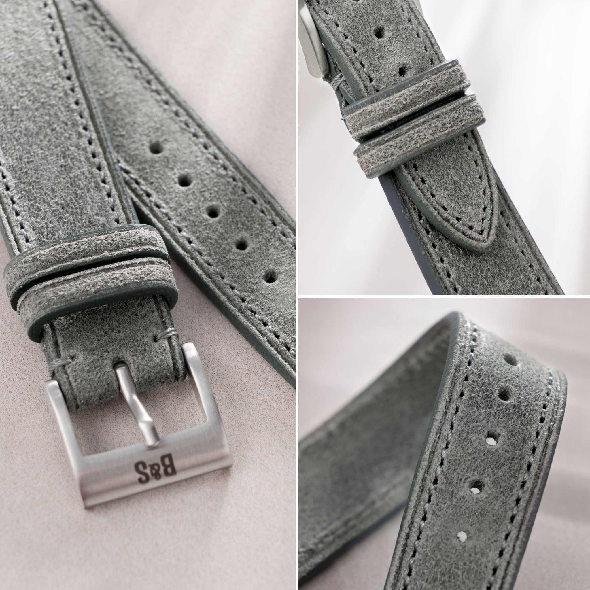 Uhrenarmband für Rolex Submariner 5513 & 1680 - Mayfair Grey Leather