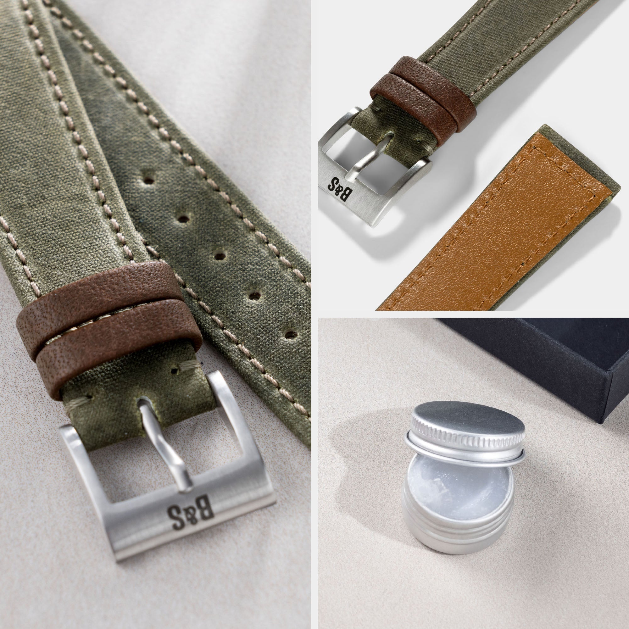 Uhrenarmband für Rolex Submariner 5513 & 1680 - Vintage Barbour Fabric