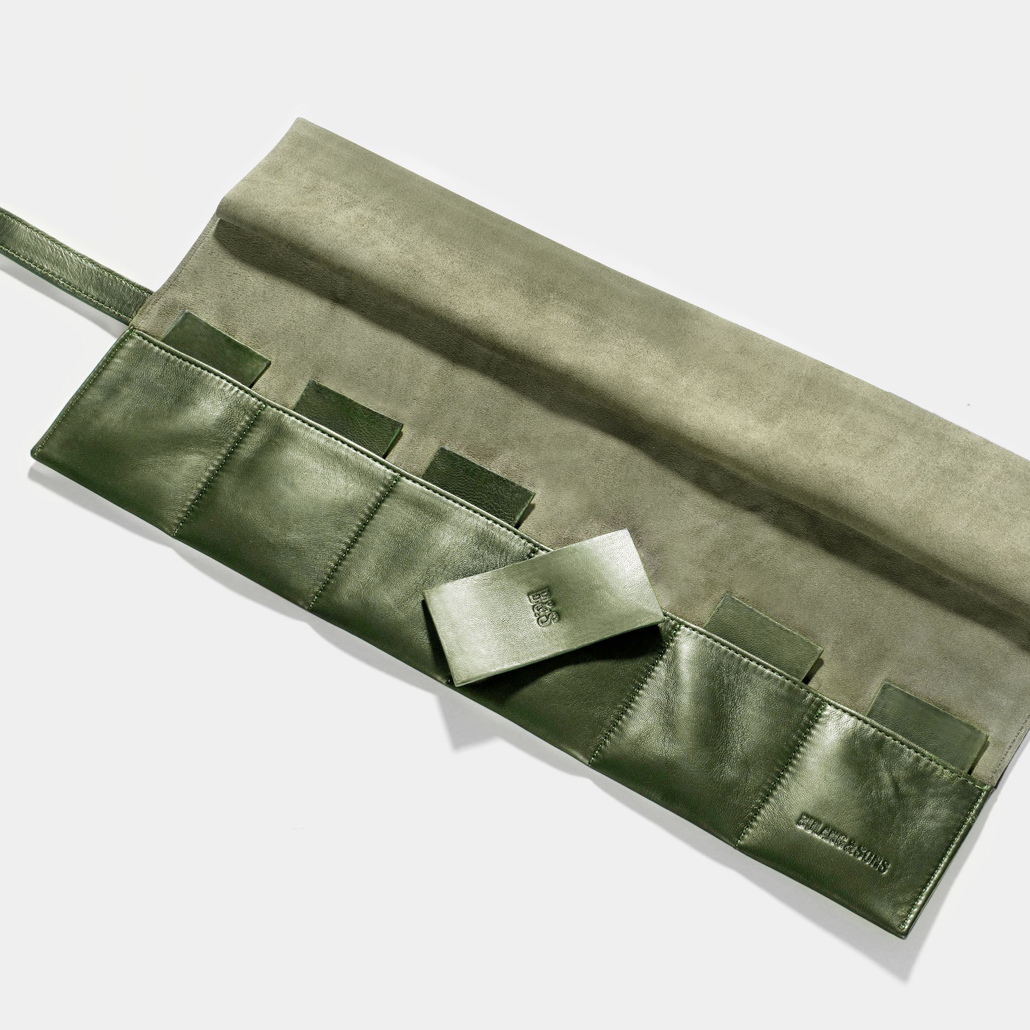 Emerald Green 6 Watches Leather Roll