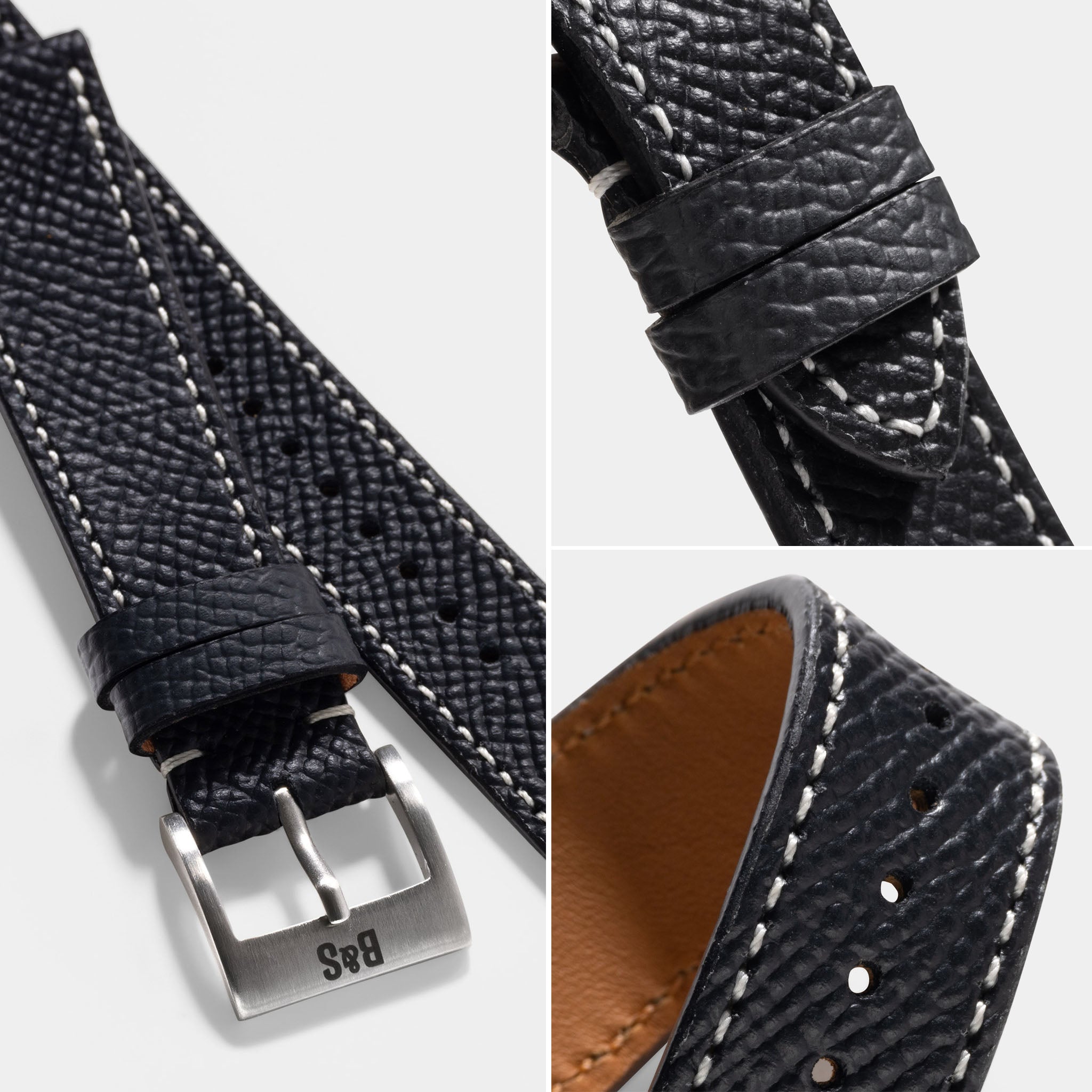 Marston Calf Black Leather Watch Strap
