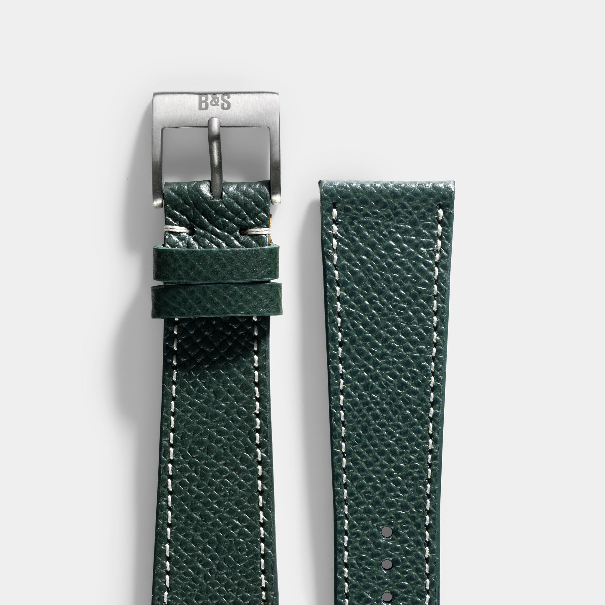 Marston Calf Dark Green Leather Watch Strap