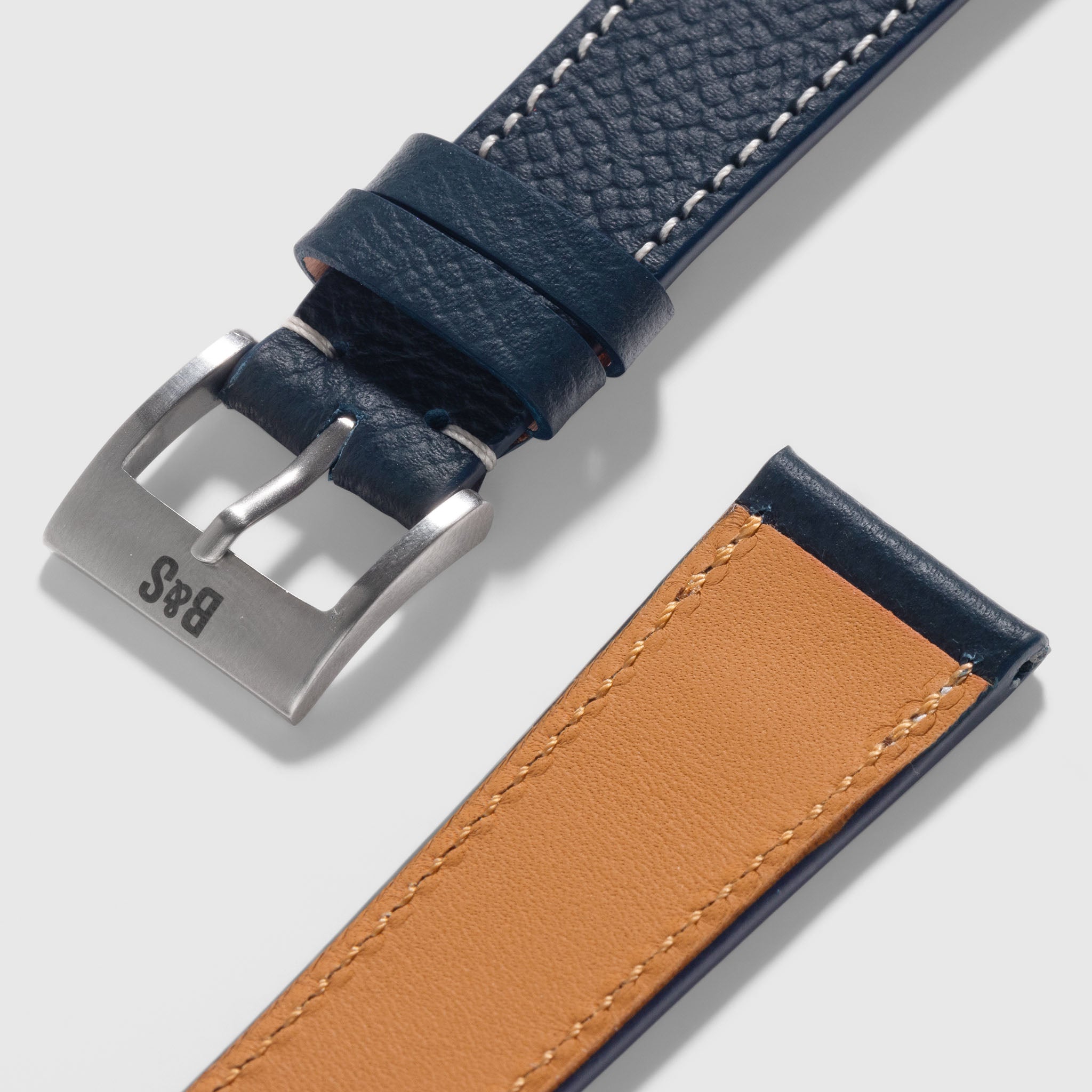 Epsom Leder Uhrenarmband Schwarzblau für Patek Philippe Uhren