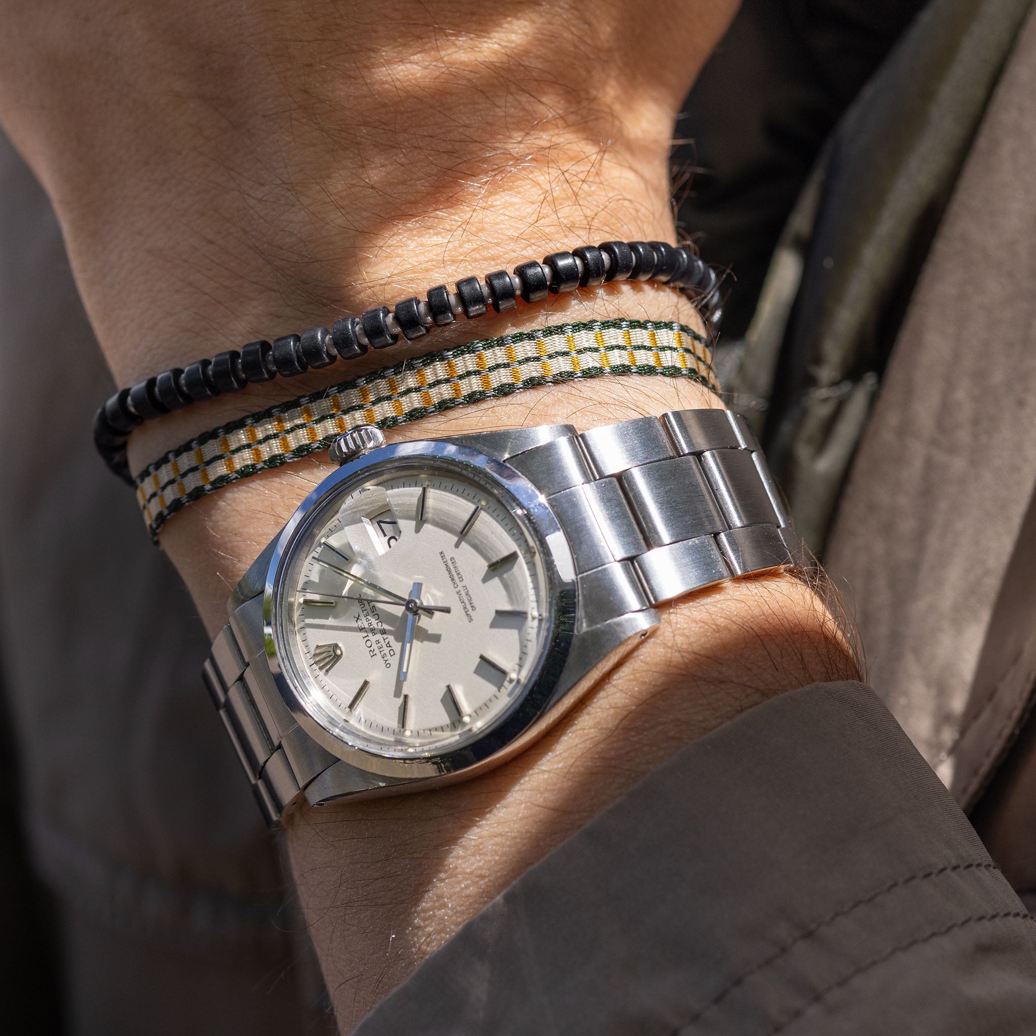 Guanabana Bracelet Argentina Beige Stripe 