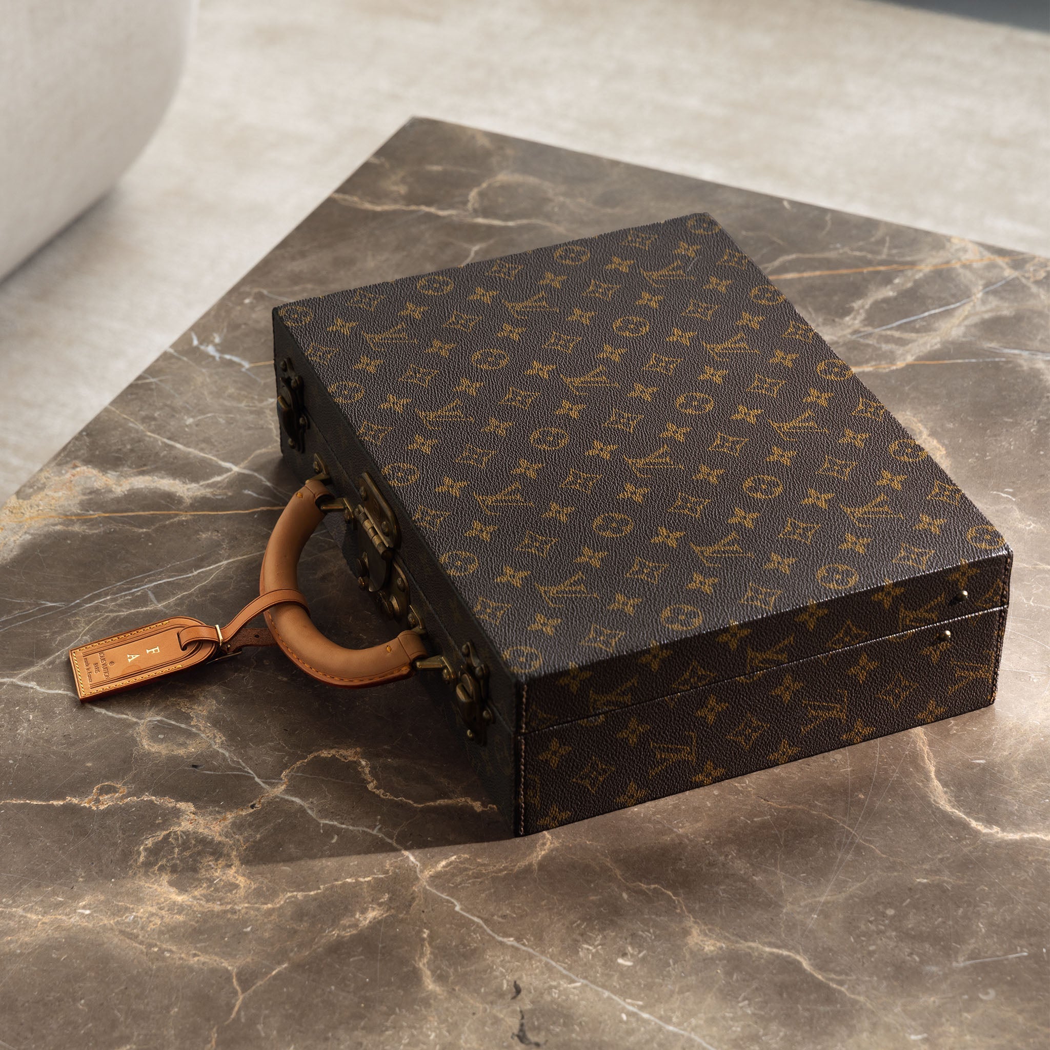 Louis Vuitton Boite Bijoux Monogram Jewelry Vanity Case Travel Trunk Hard Box