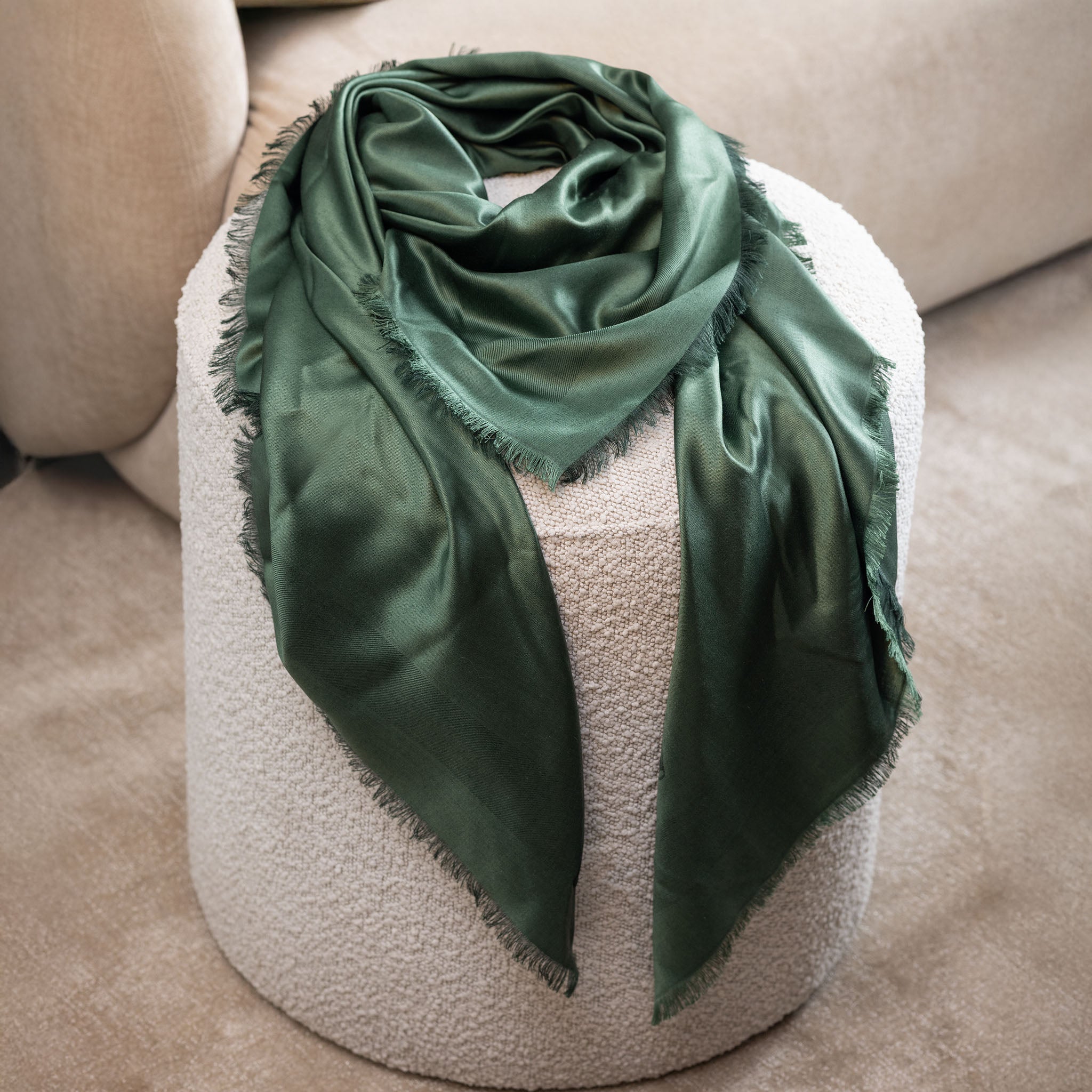 Rolex Green Oversized Scarf