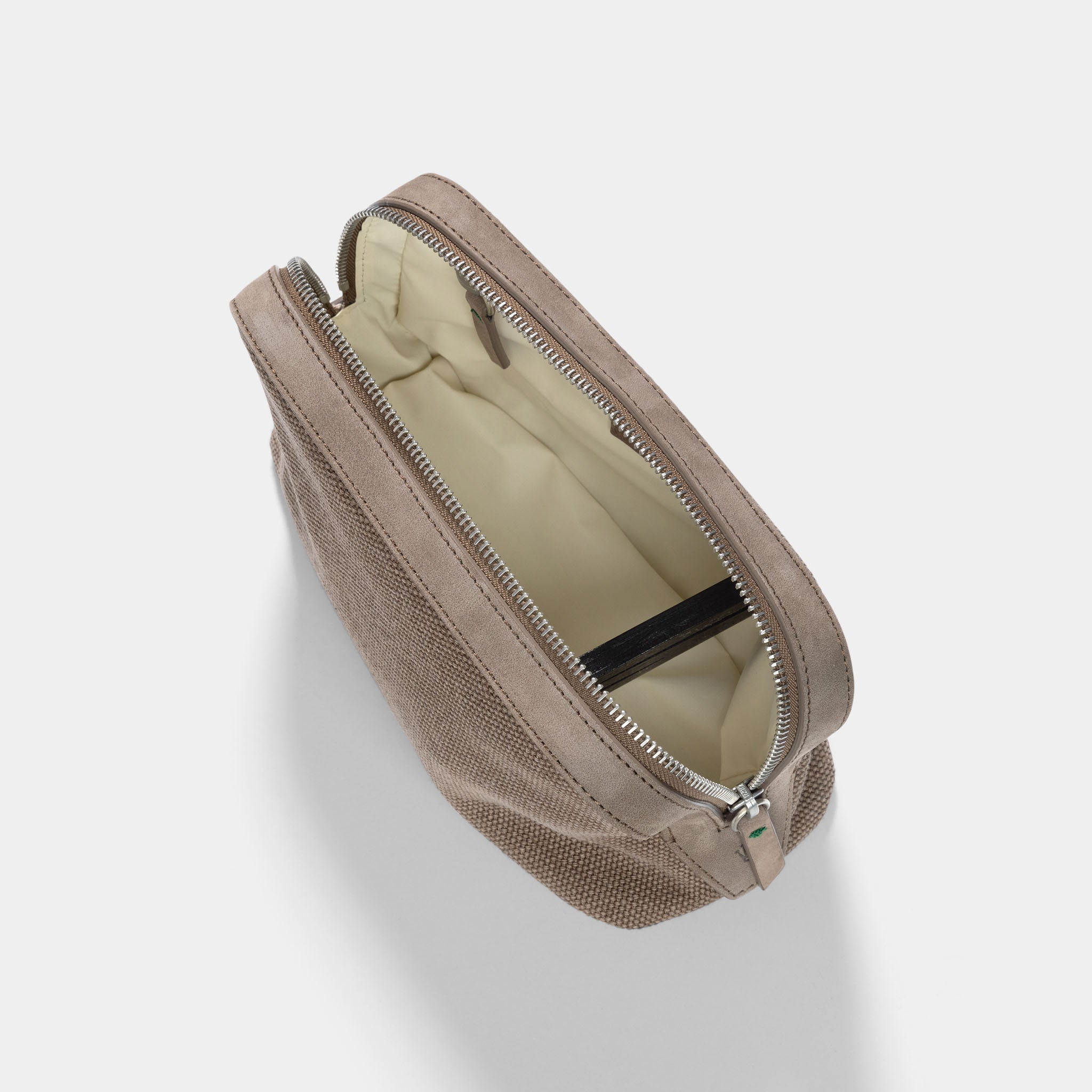 Rolex Toiletry Bag  in Taupe Colour Canvas and Suede