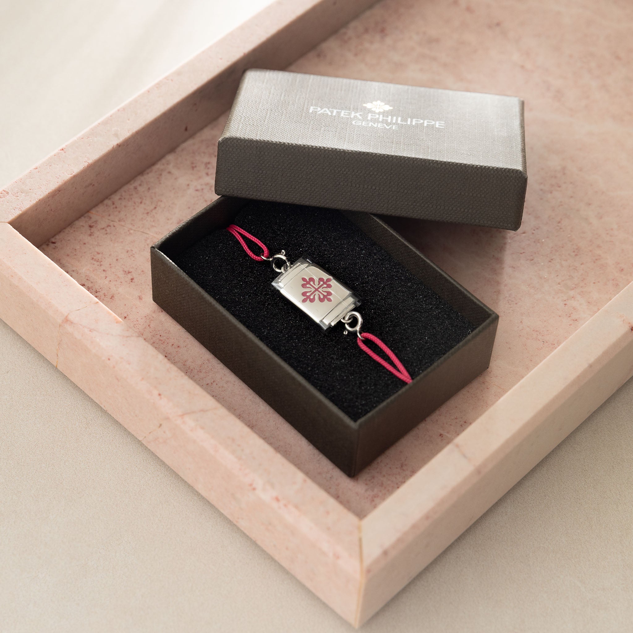 Patek Philippe Silver Cord Bracelet Calatrava Cross