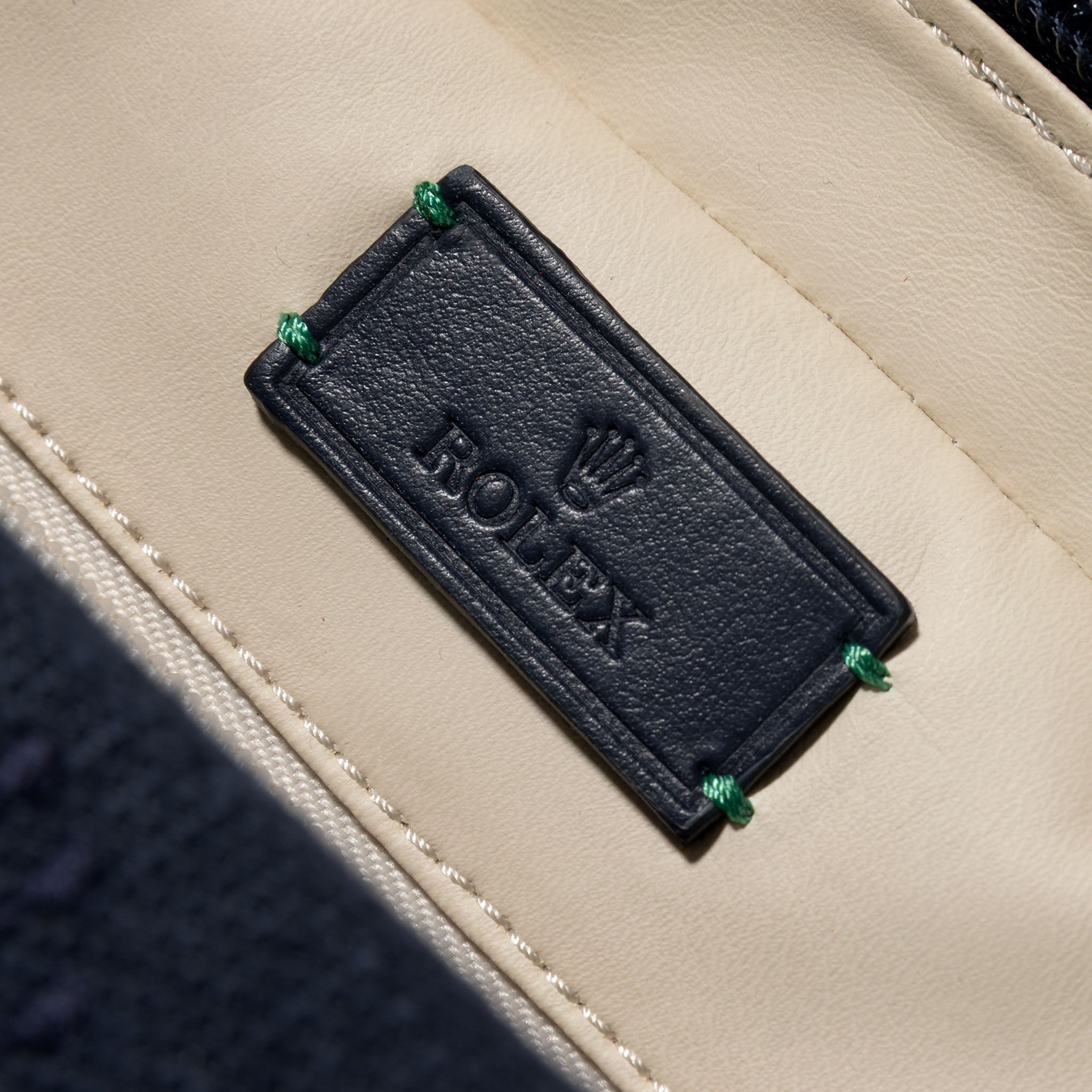 Rolex blue canvas Toiletery bag