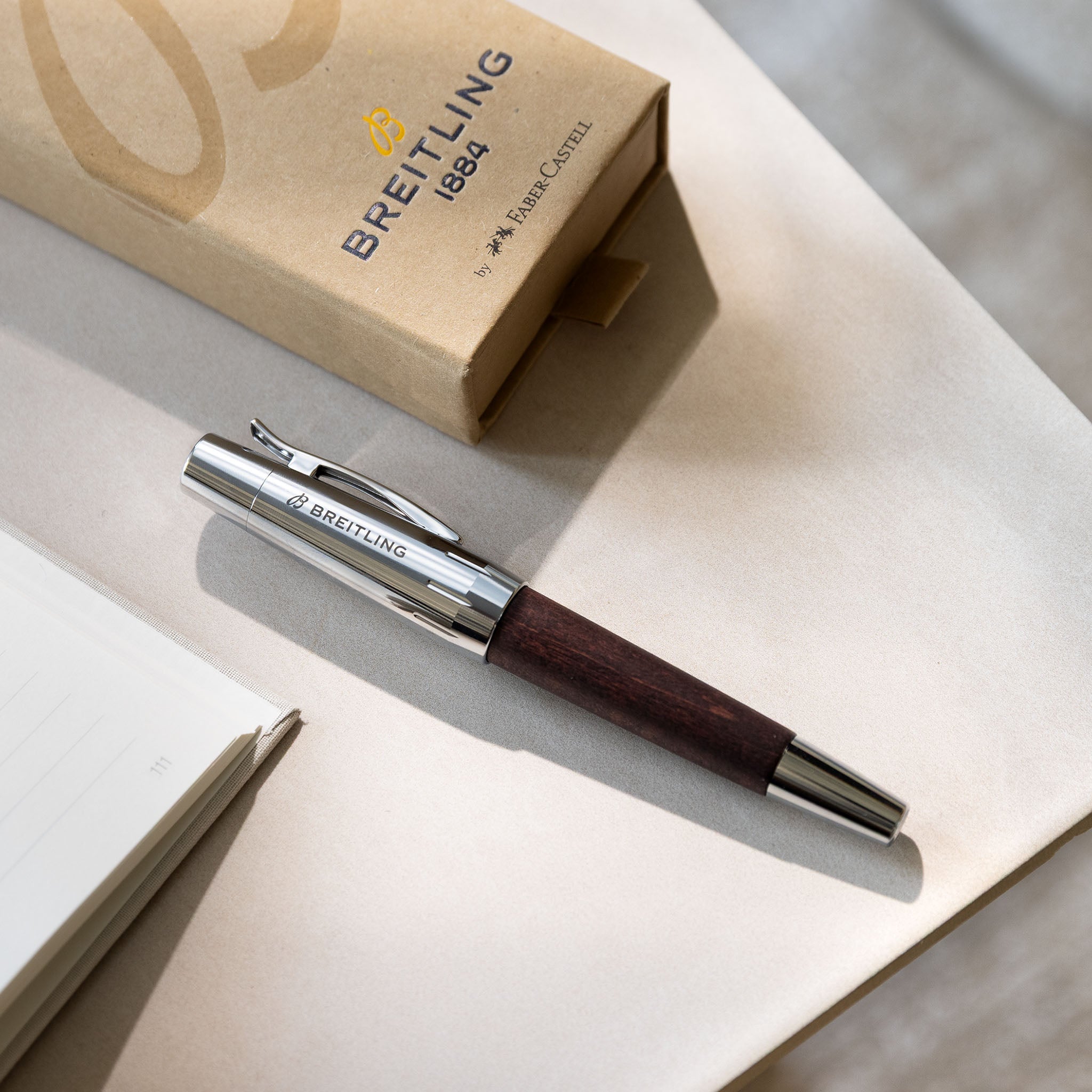 Breitling Wood and Steel ballpoint pen