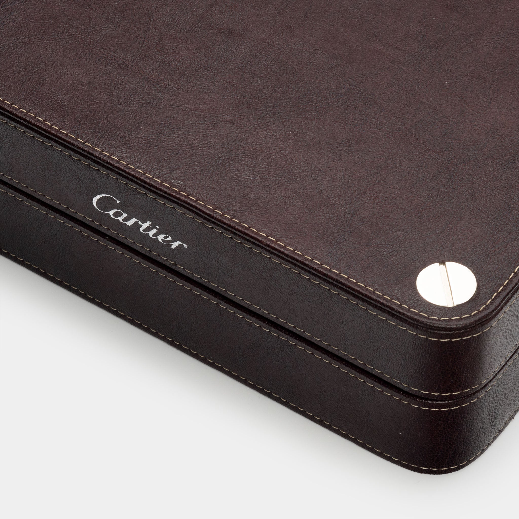 Cartier Luxury Brown 4 Leather Watch Box