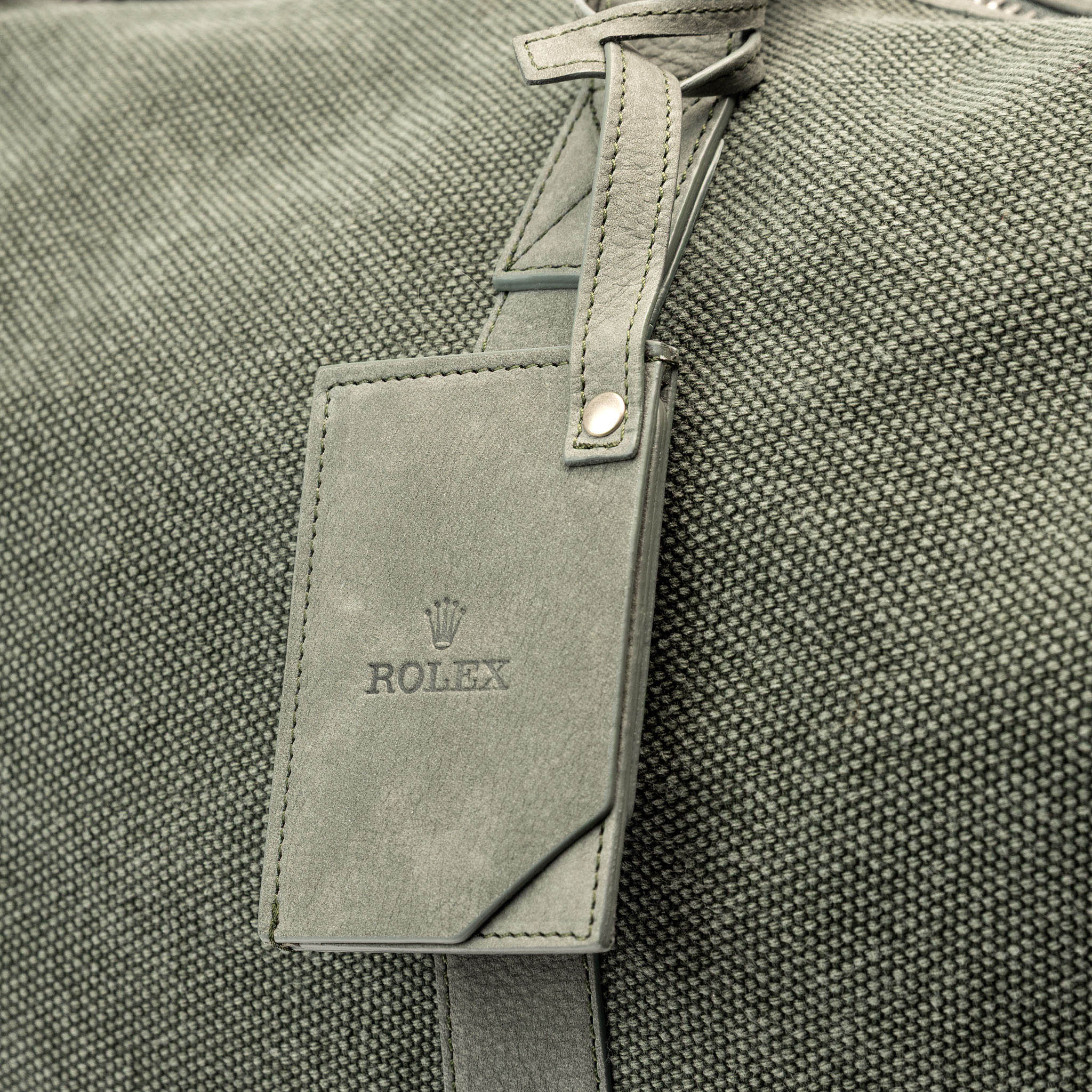 Rolex Green Canvas ravel Bag
