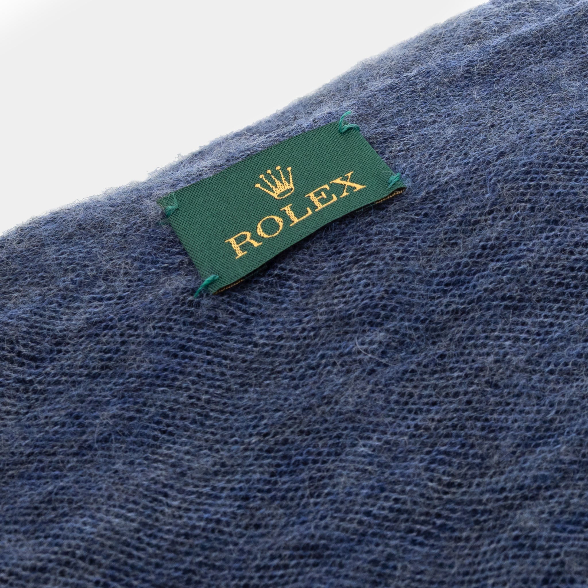 Rolex Blue cashmere scarf