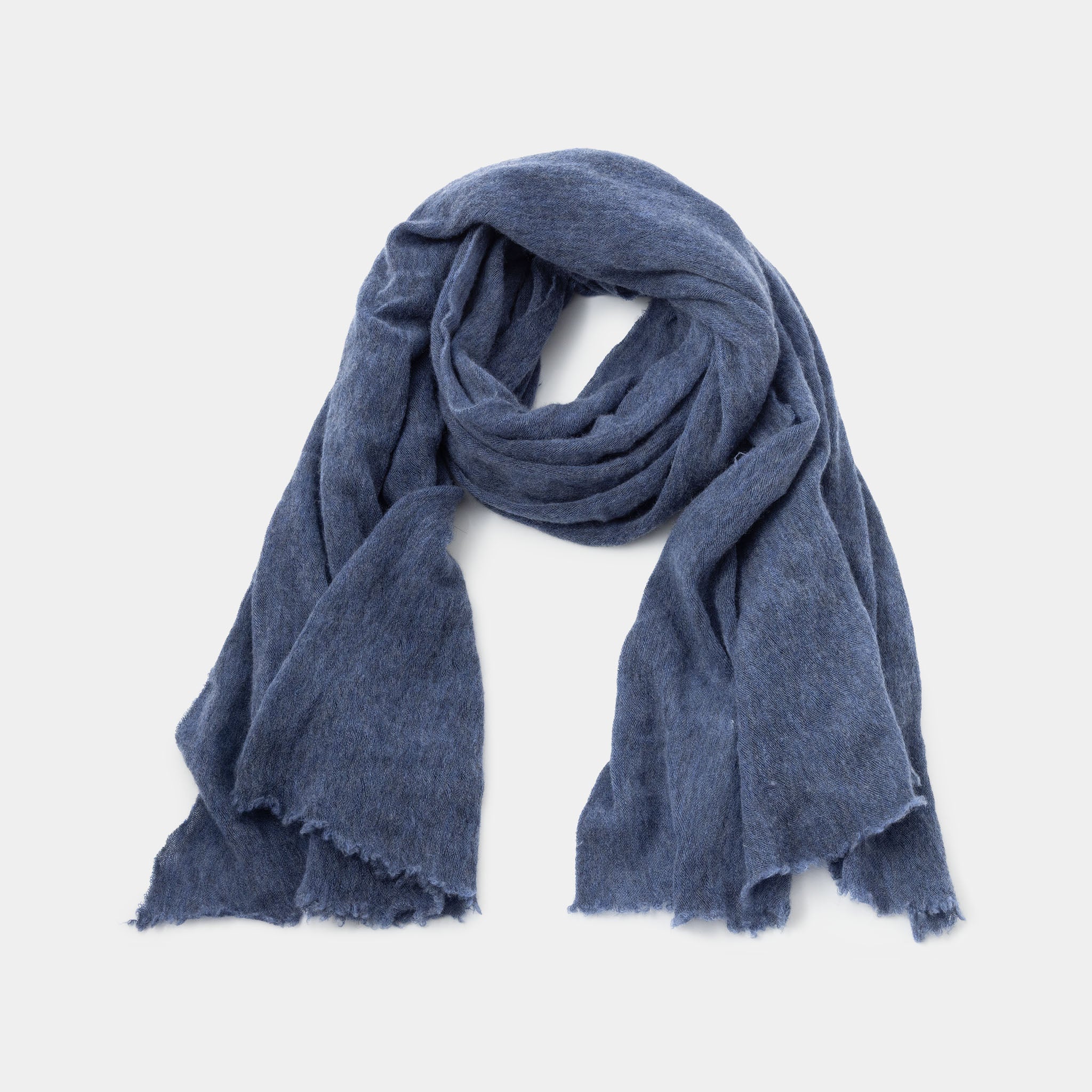 Rolex Blue cashmere scarf