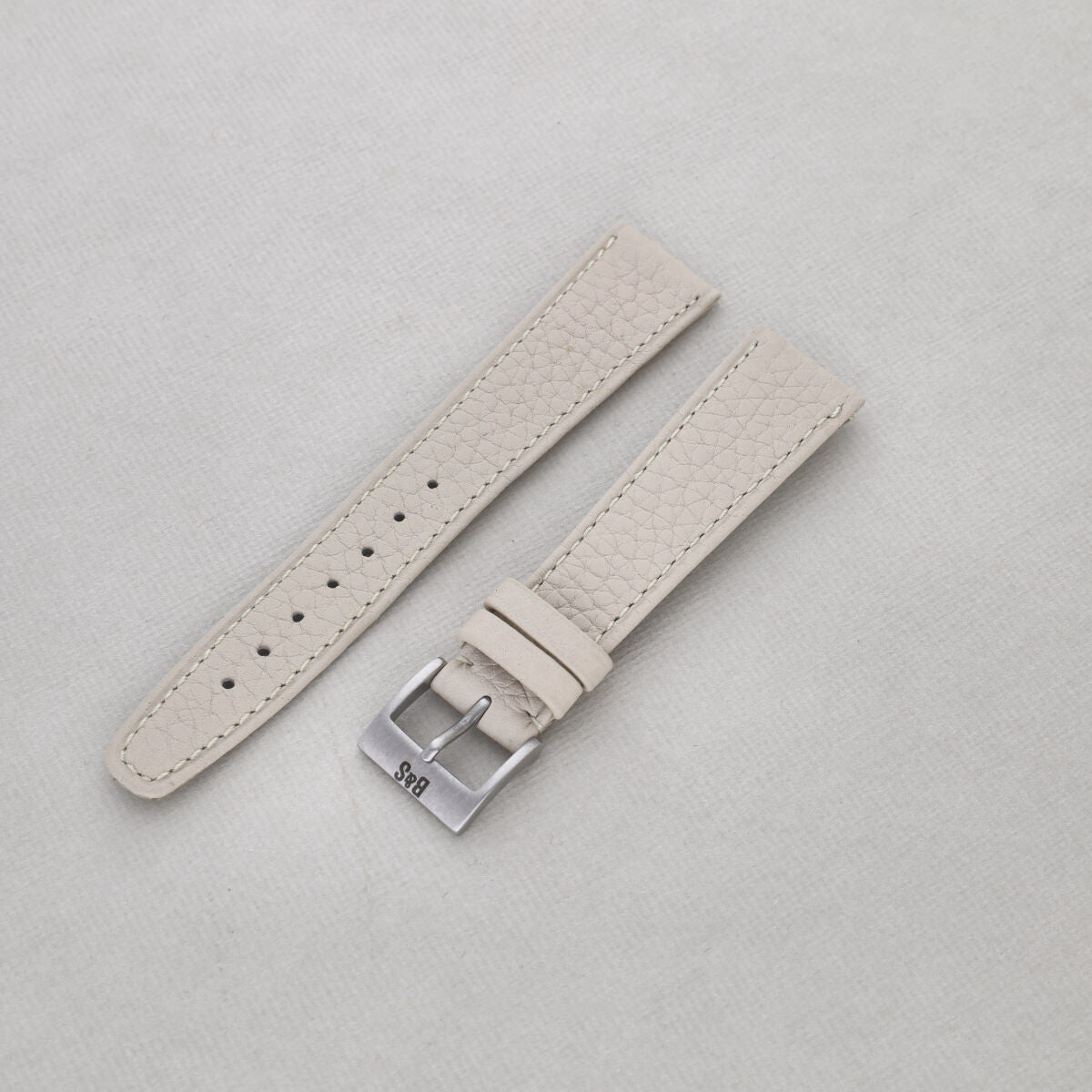 Sample Sale - Taurillon Creme Speedy Leather Watch Strap - 20mm - Quick Release Springbars System