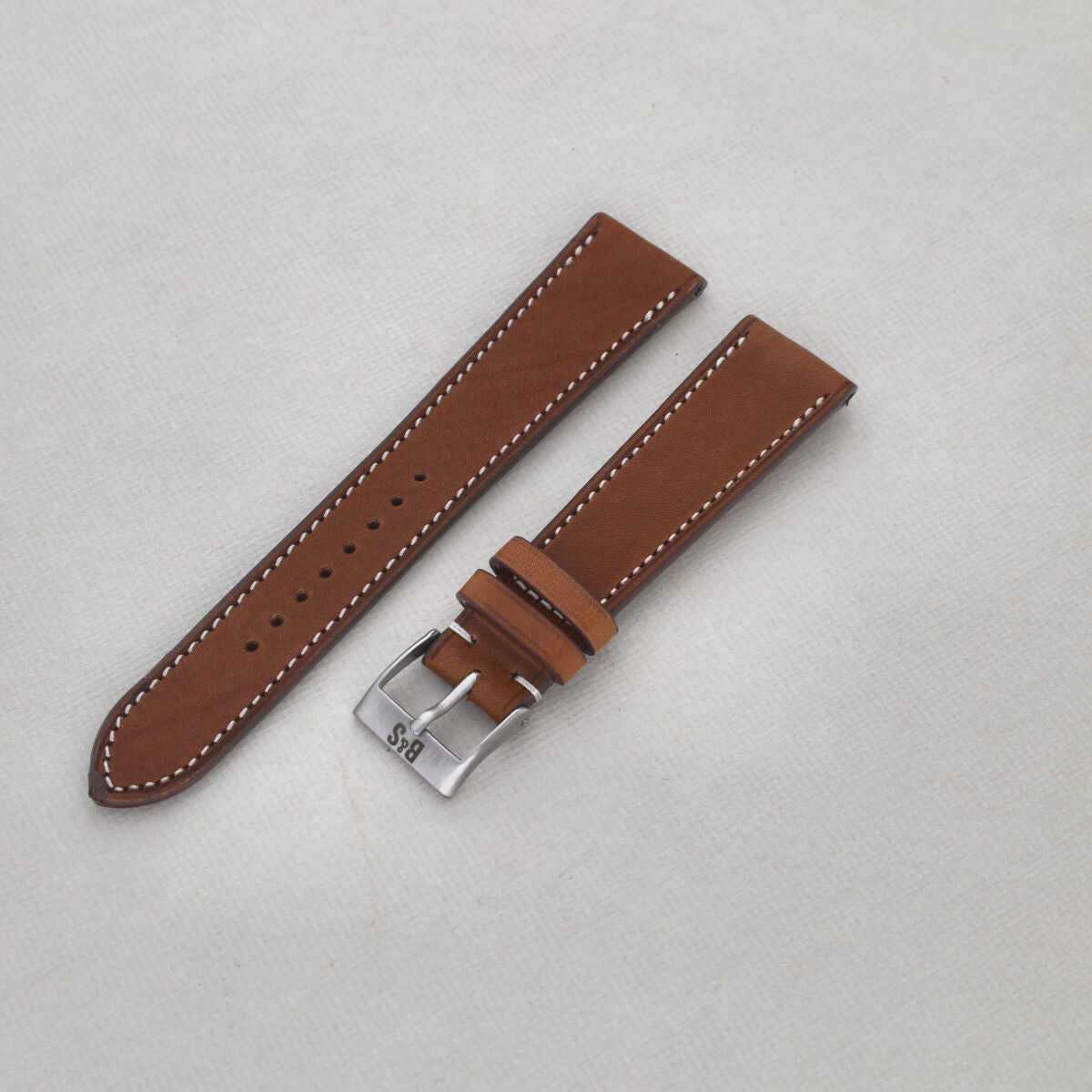 Sample Sale - Barenia Cognac Brown Leather Watch Strap - 20mm