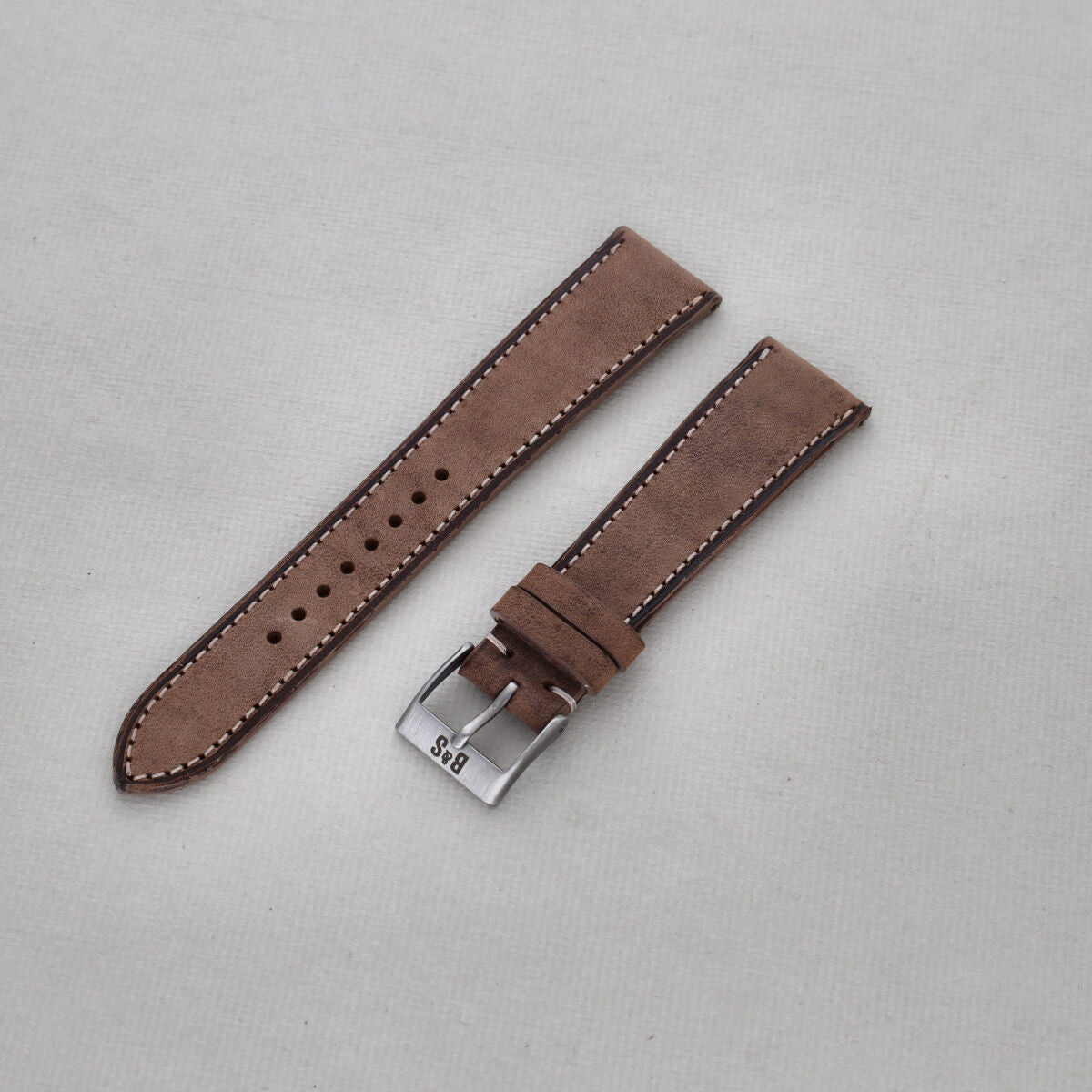 Sample Sale - Dry Soil Brown Leather Watch Strap - 20mm