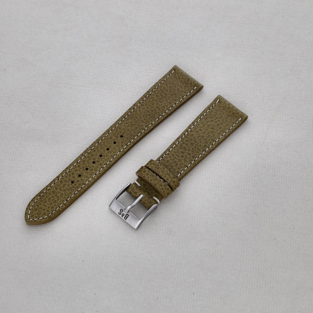 Sample Sale - Kansas Green Leather Watch Strap - 20mm