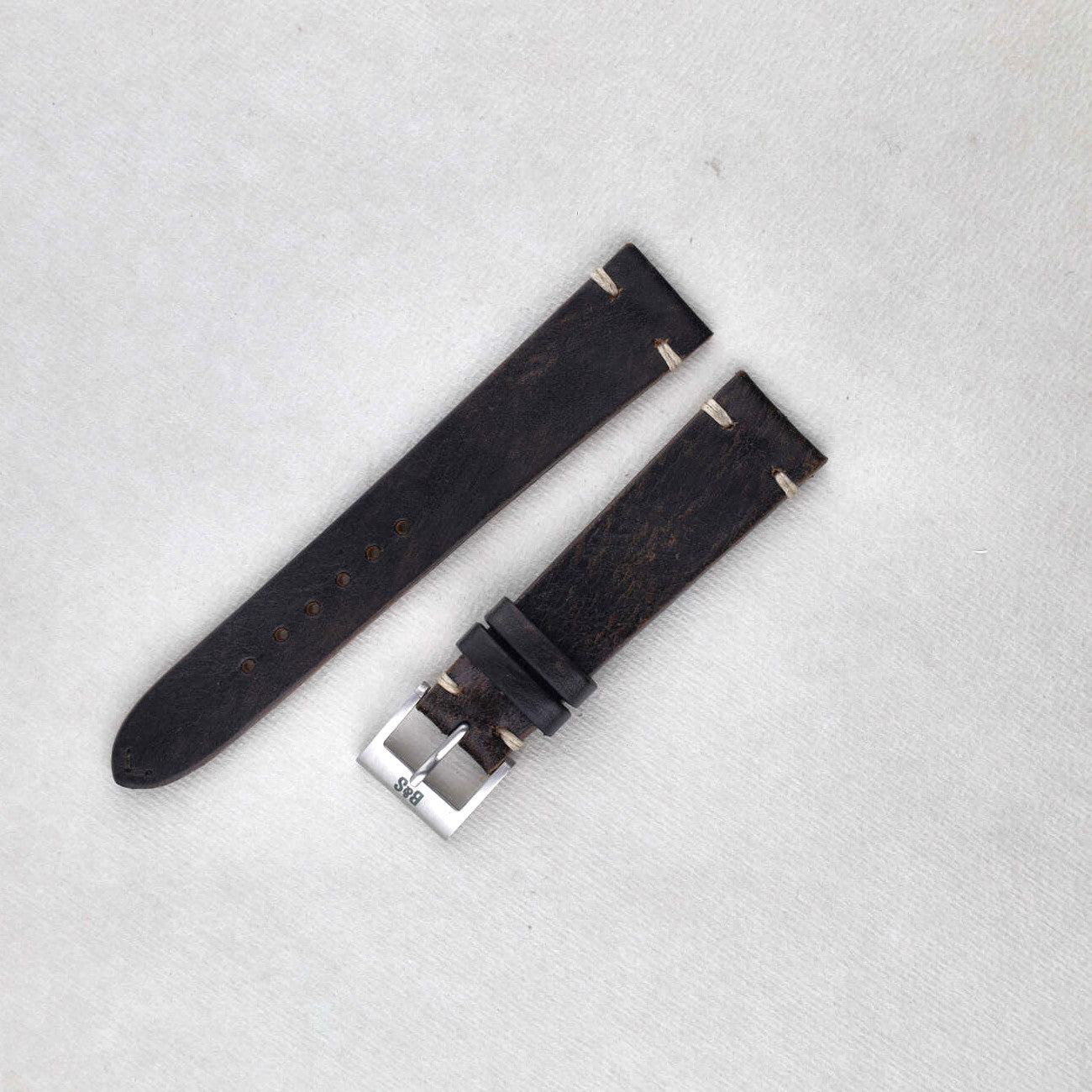 Sample Sale - Woodie Brown Leather Watch Strap - 20mm