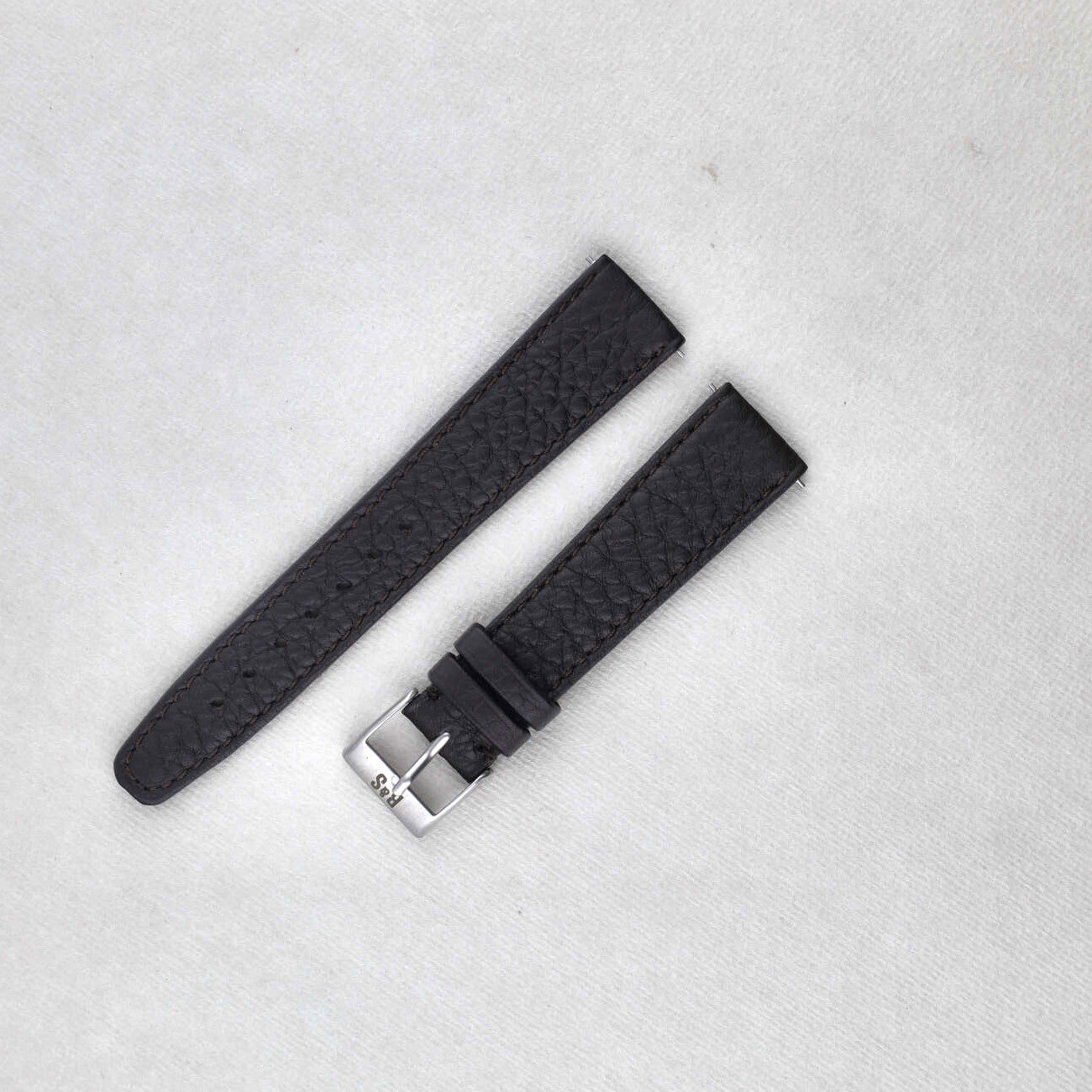 Sample Sale - Taurillon Dark Brown Speedy Leather Watch Strap - 19mm