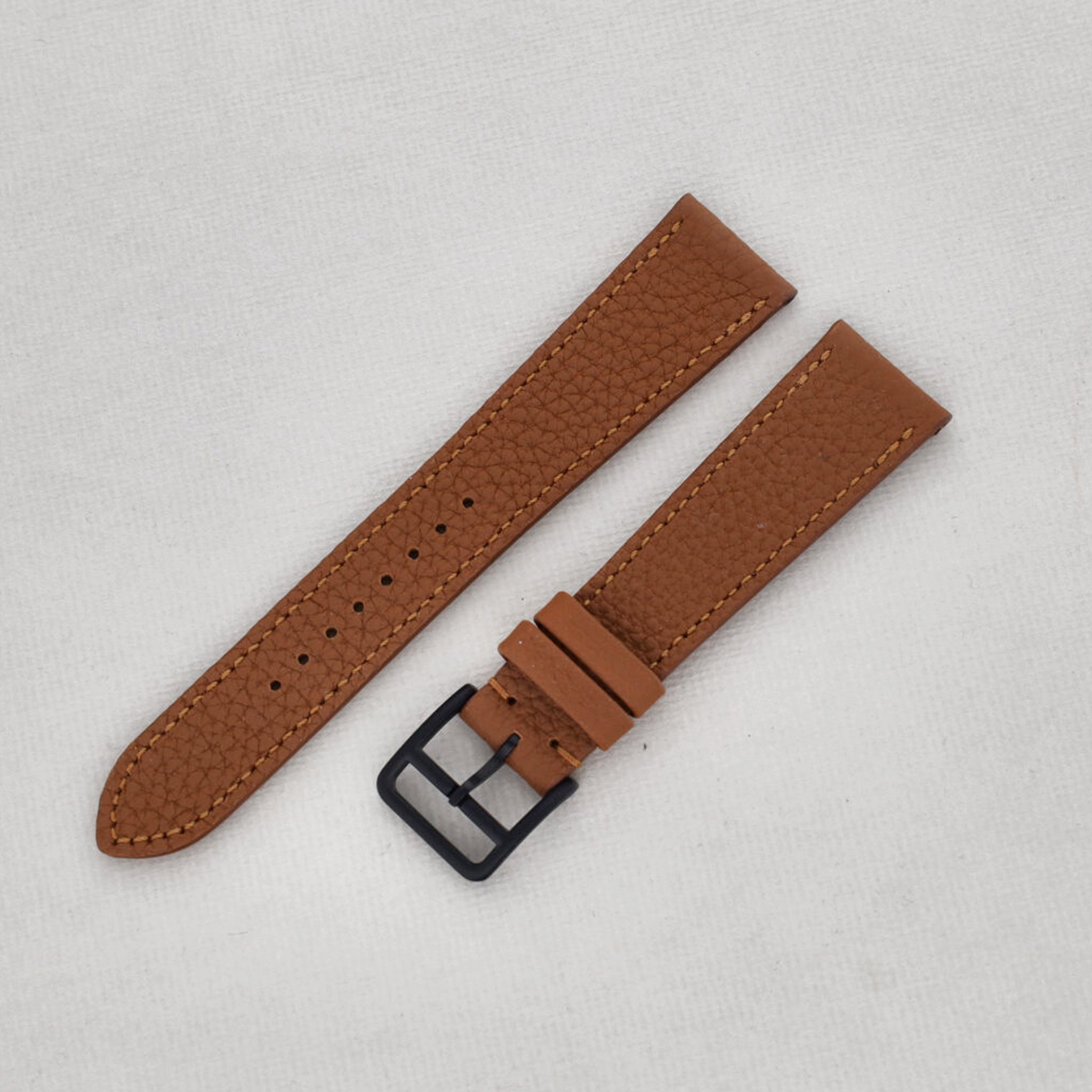 Sample Sale - Grana Cognac Brown Tonal Leather Watch Strap - 20mm