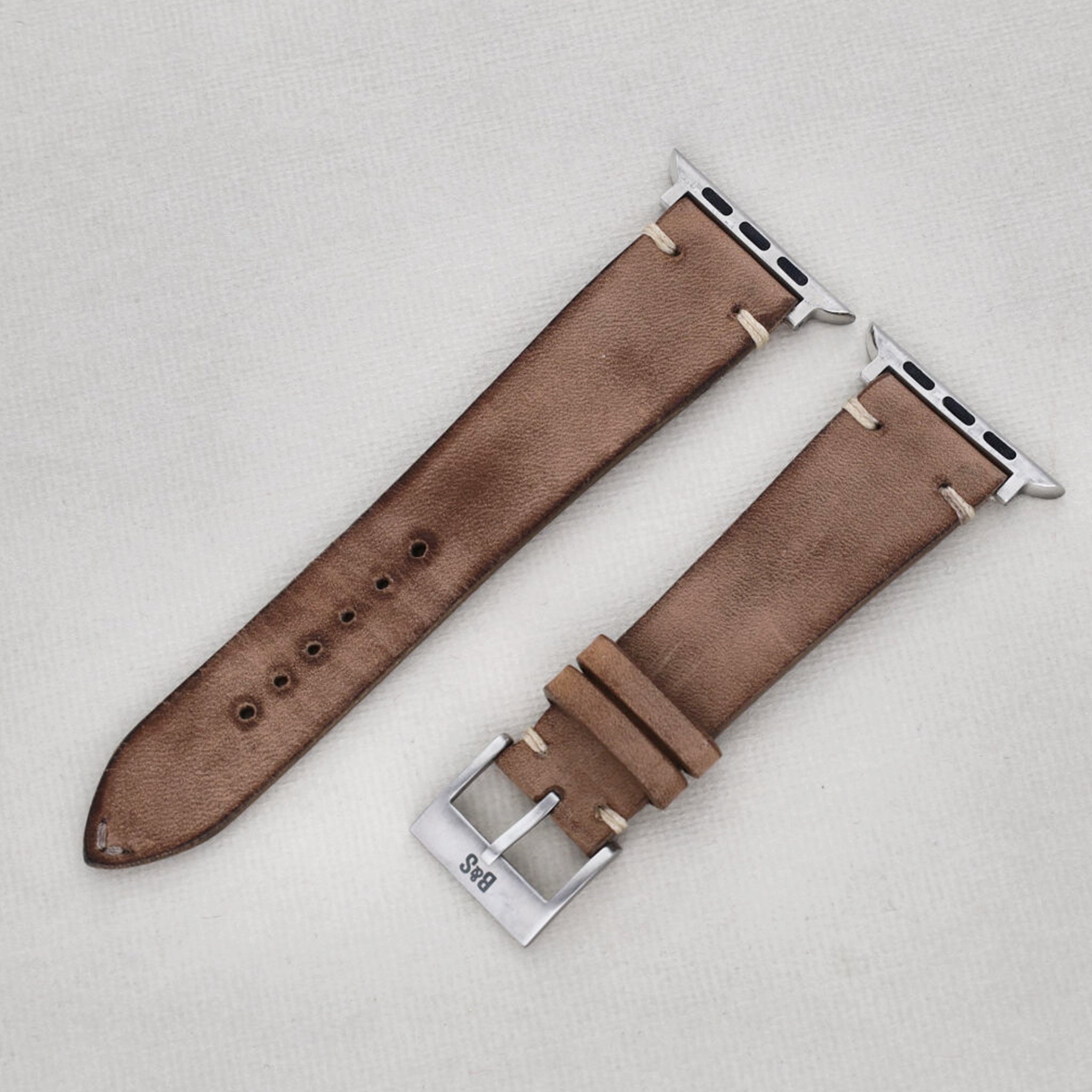 Sample Sale - Smoke Grey Leather Watch Strap - 22mm