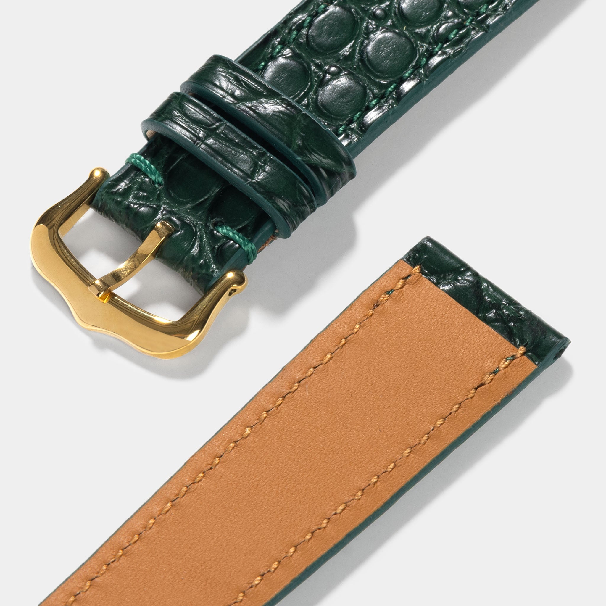 Strap for Cartier 17.5mm - The Green Alligator