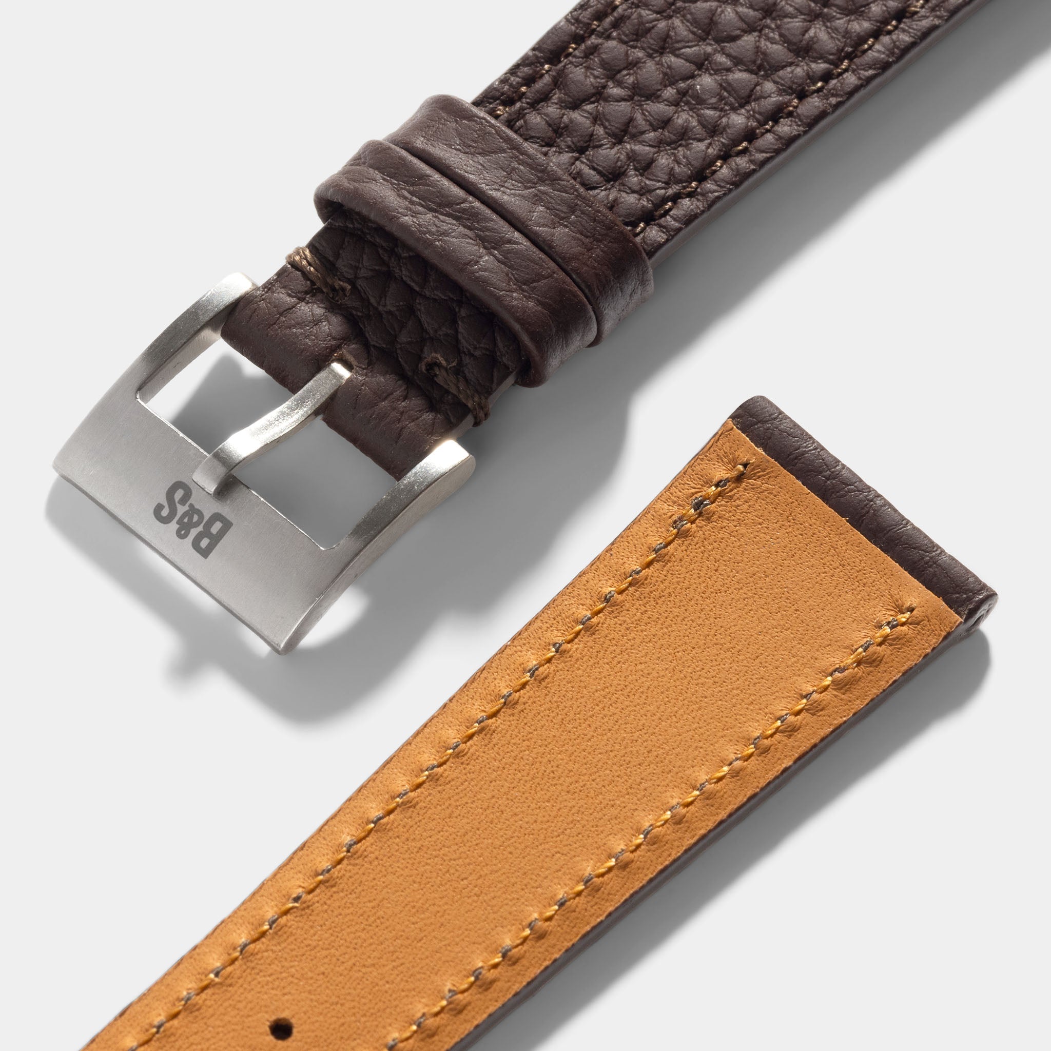 Strap for Patek Philippe 3940 Perpetual - Dark Brown Grana Leather Strap