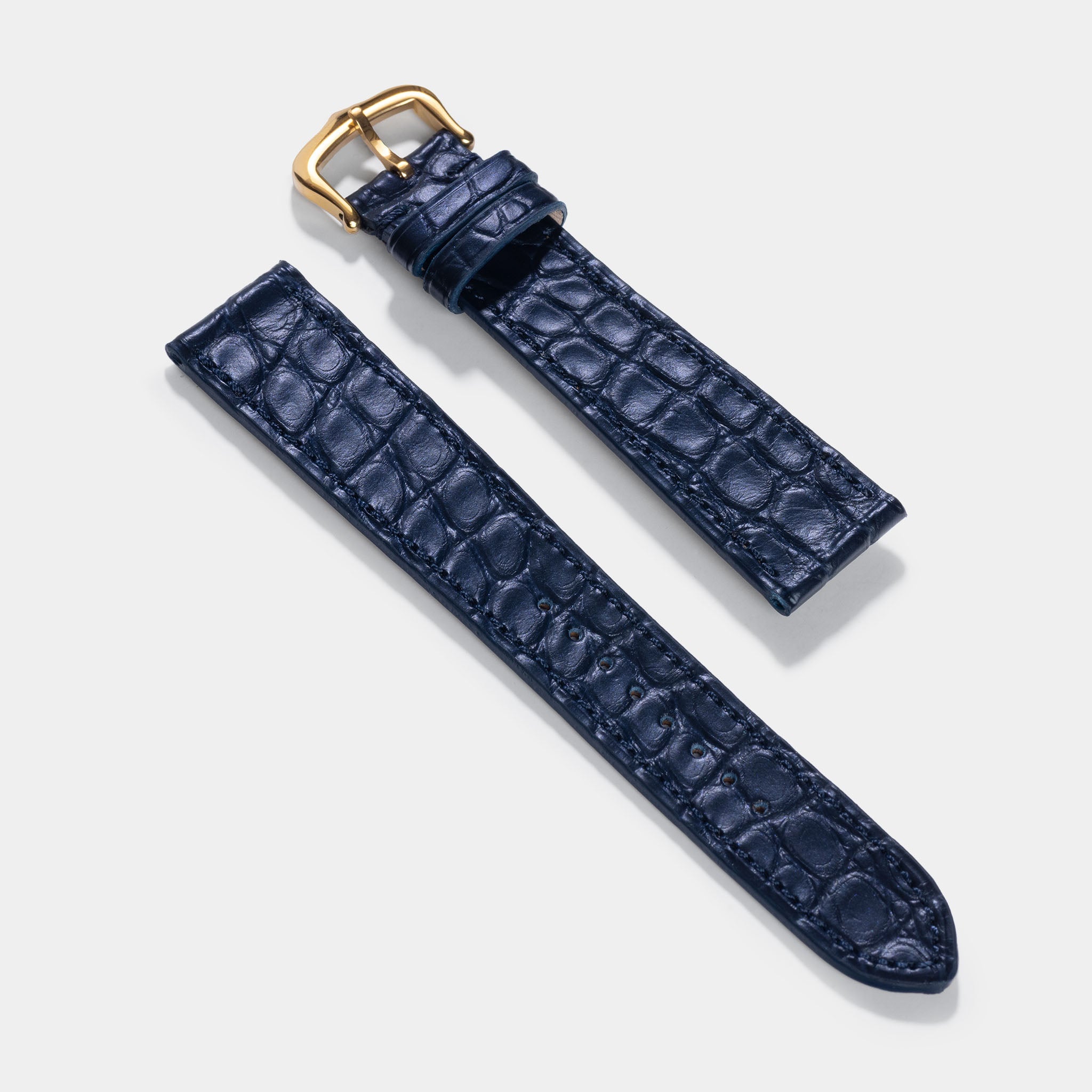 Strap for Cartier Tank Louis (2021-today) - Blue Alligator