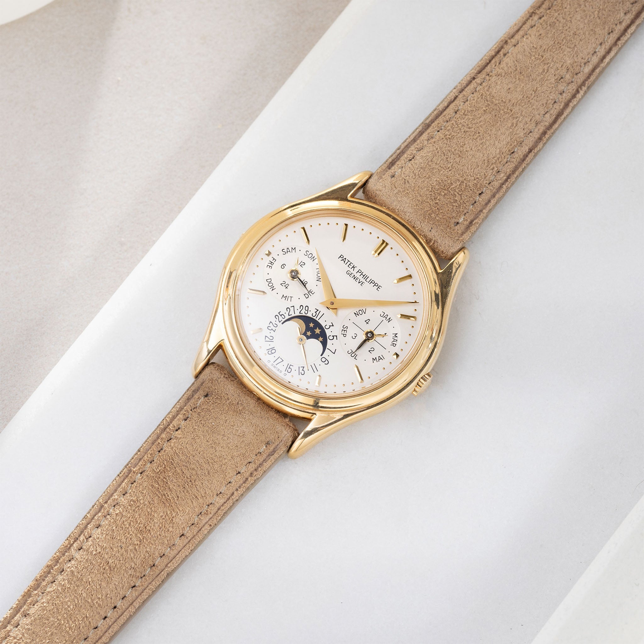 Dune Brown Suede Watch Strap – Classic Dress