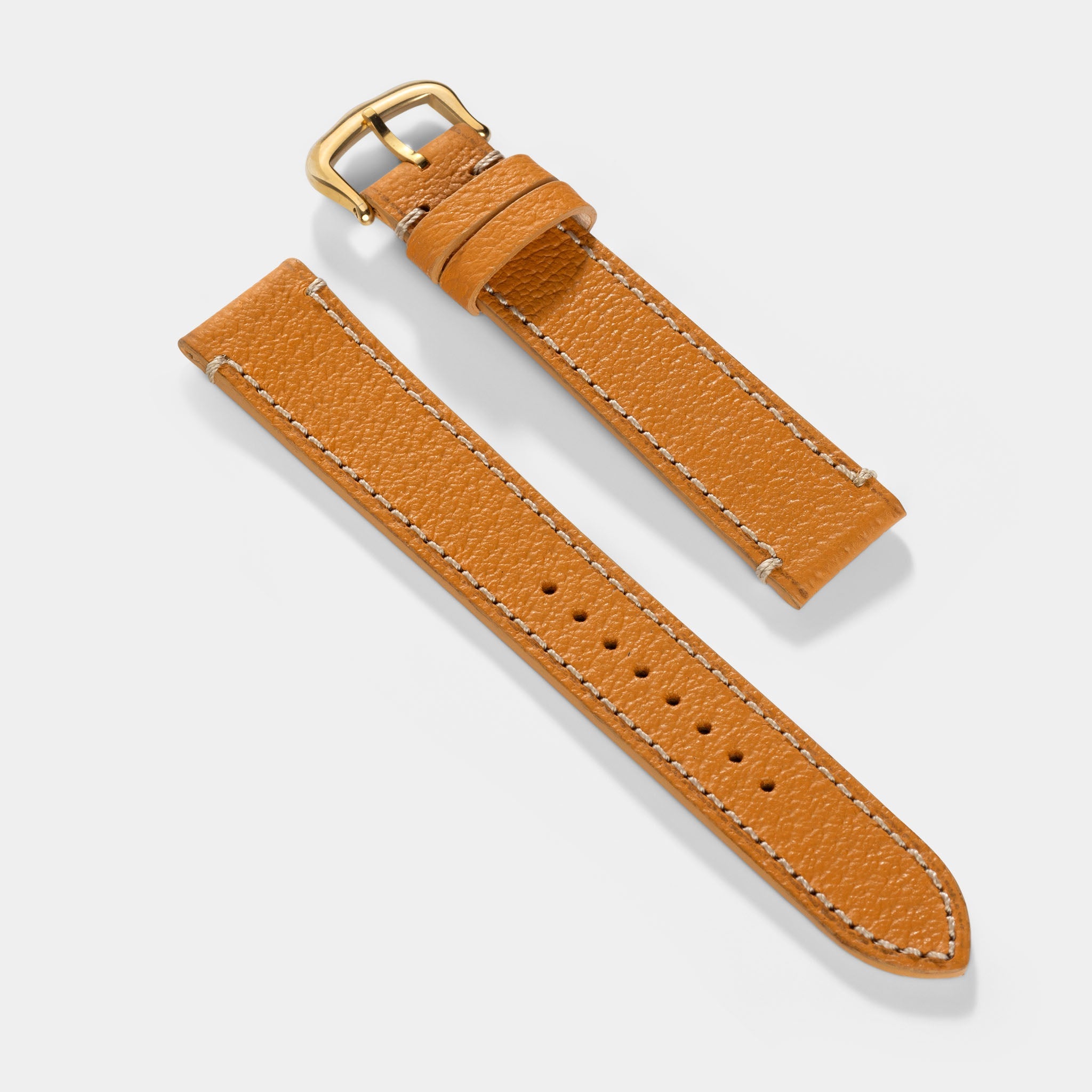 Strap for Cartier 17.5mm - Pigskin Cognac Brown