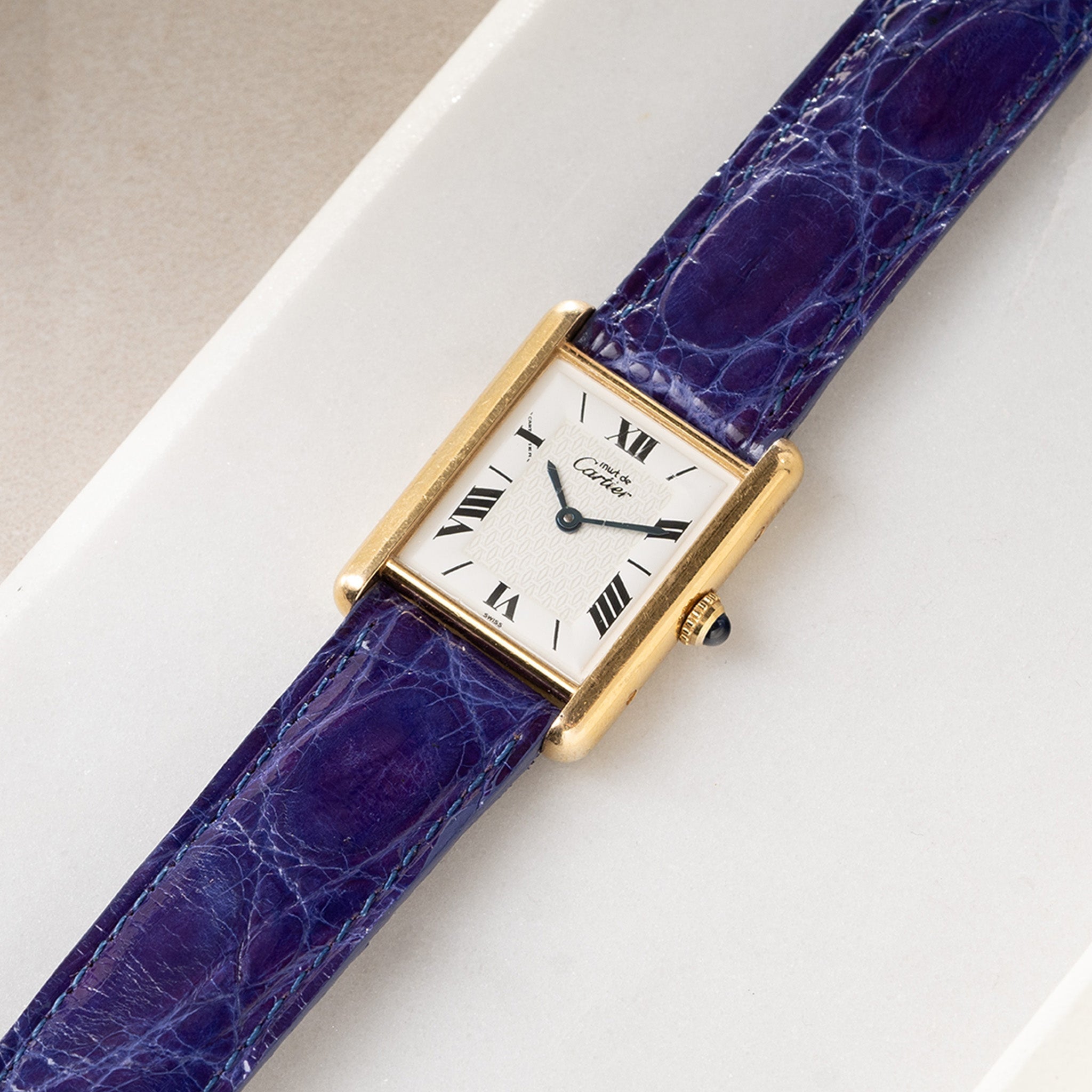 Strap for Cartier 17.5 mm - The Purple Alligator Watch Strap