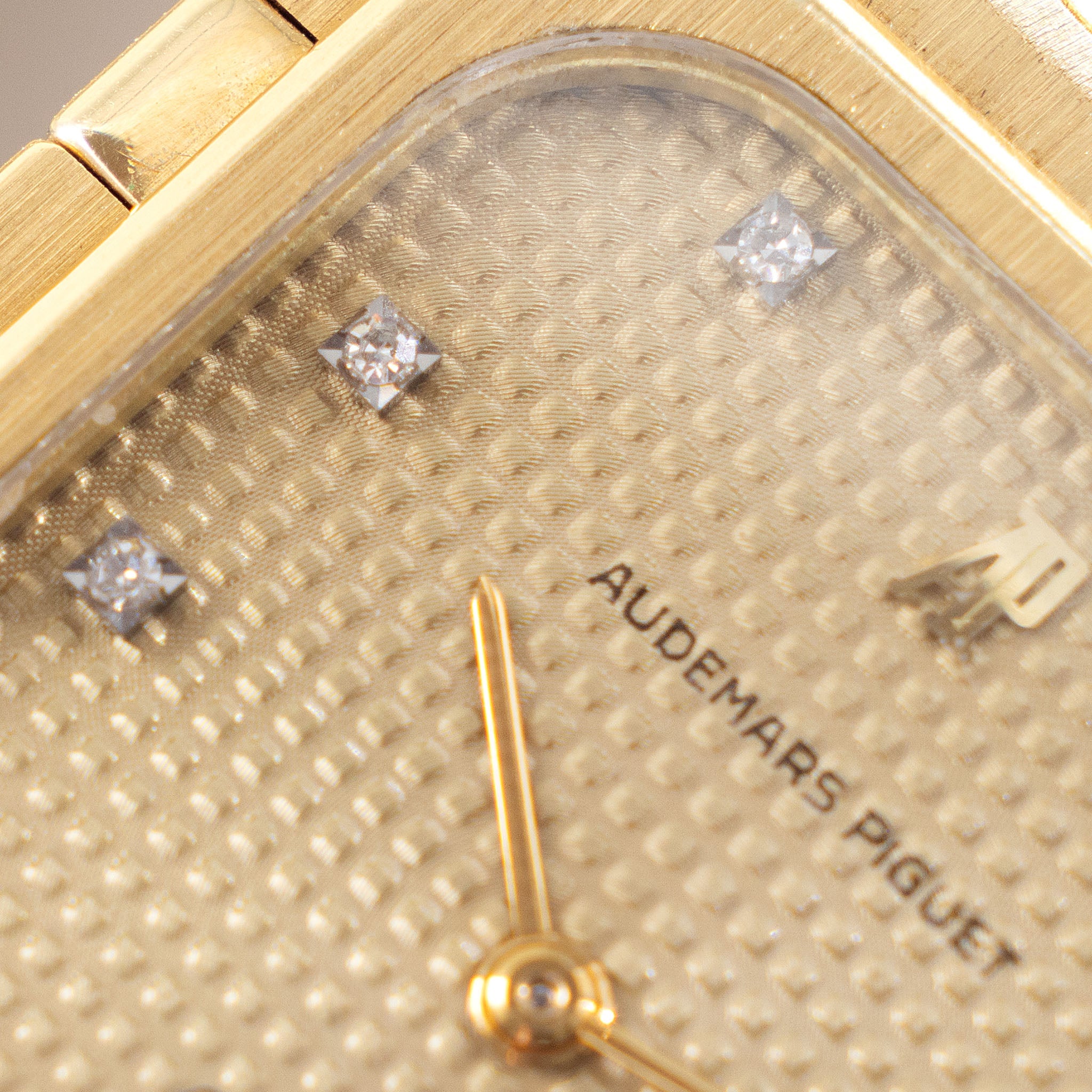 Audemars Piguet Royal Oak rectangular 6005BA Diamond champagne Dial