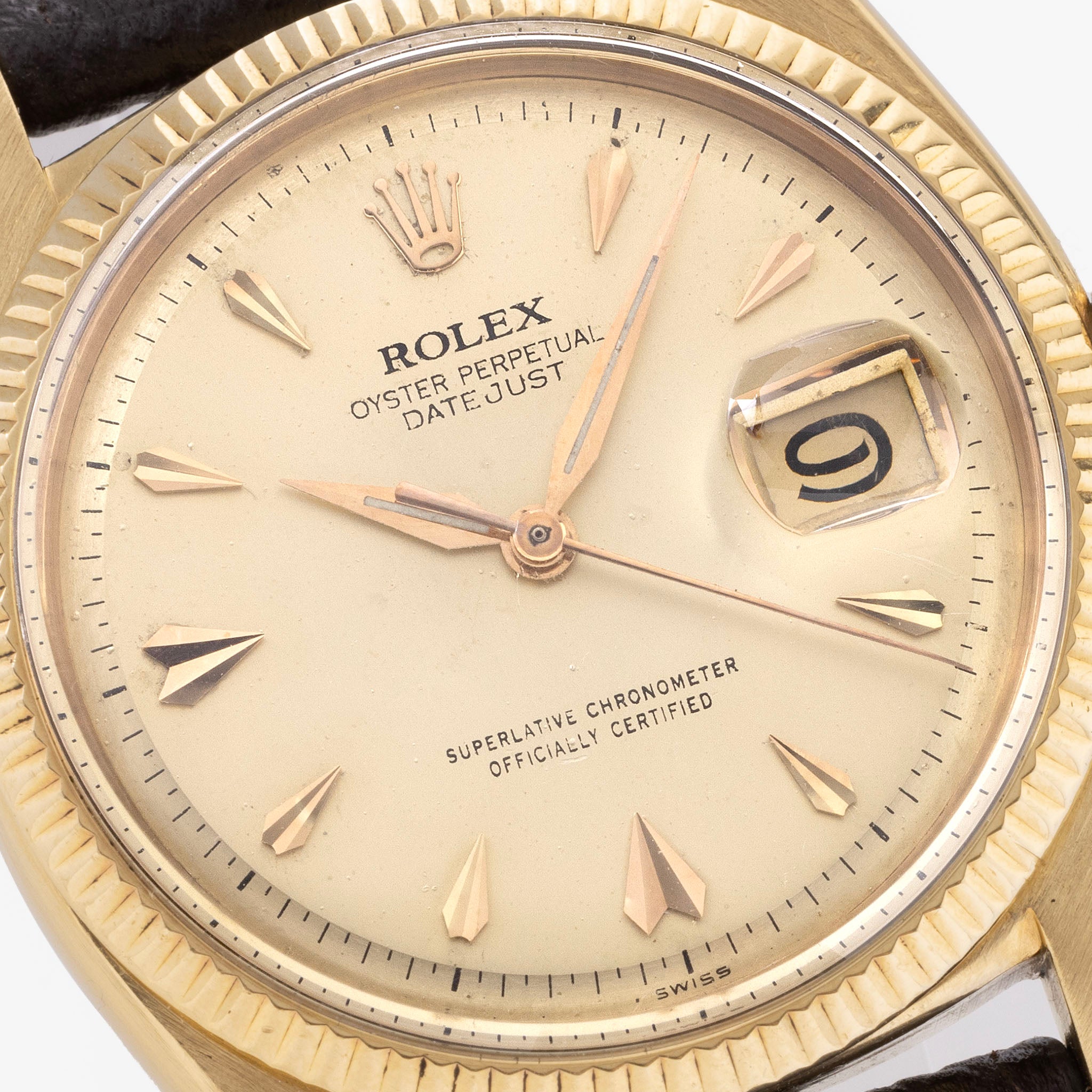 ROLEX DATEJUST 6605 Gelbgold