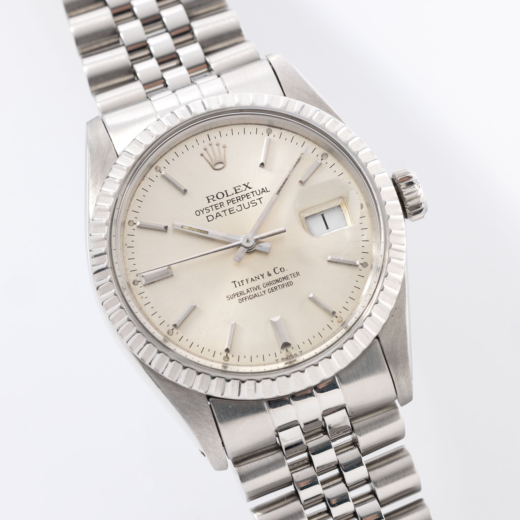 Rolex Datejust 16220 Tiffany & Co Zifferblatt