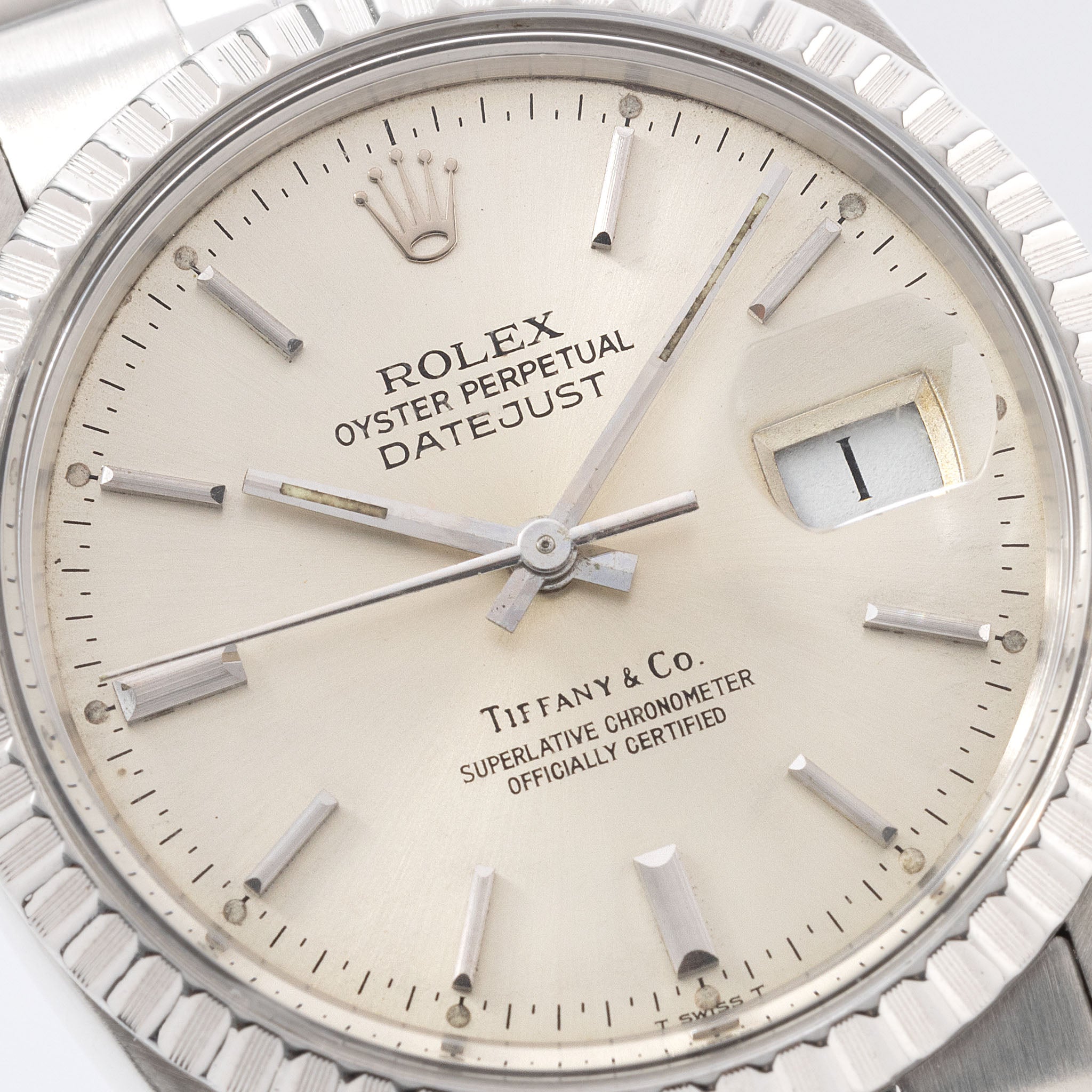 Rolex Datejust 16220 Tiffany & Co Zifferblatt