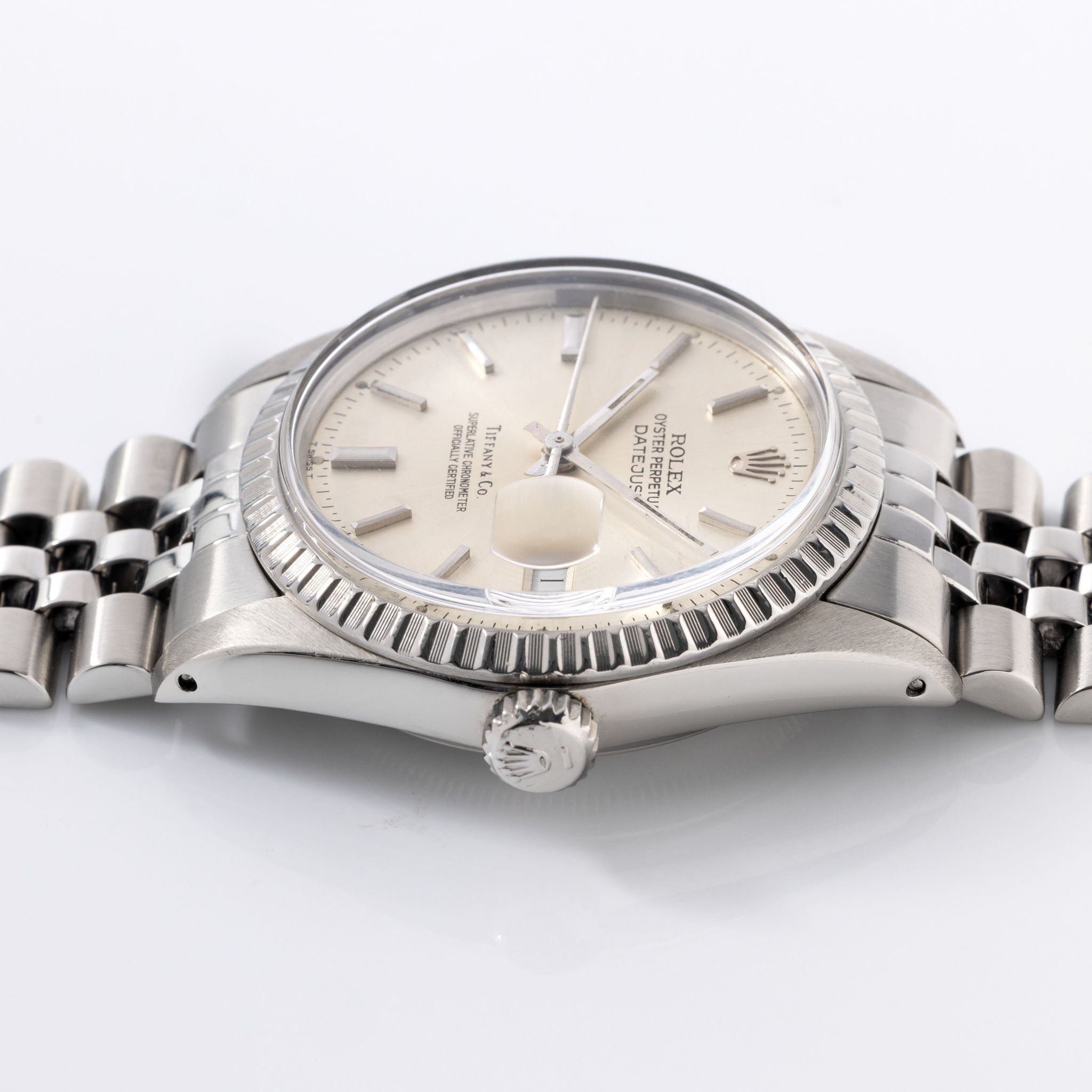 Rolex Datejust 16220 Tiffany & Co Zifferblatt