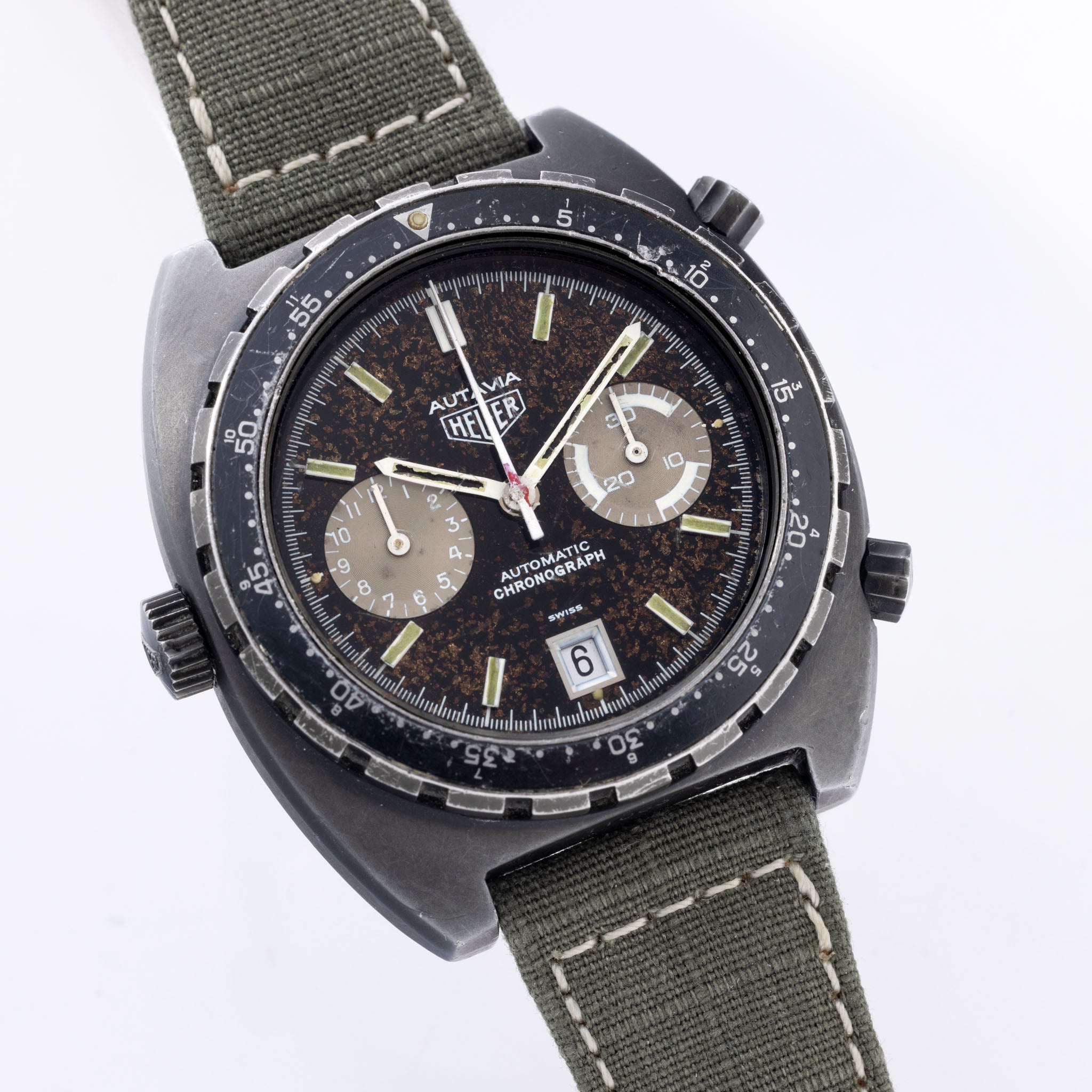 Heuer Autavia 113.603 Israel Defence Force Mit Tropical Zifferblatt