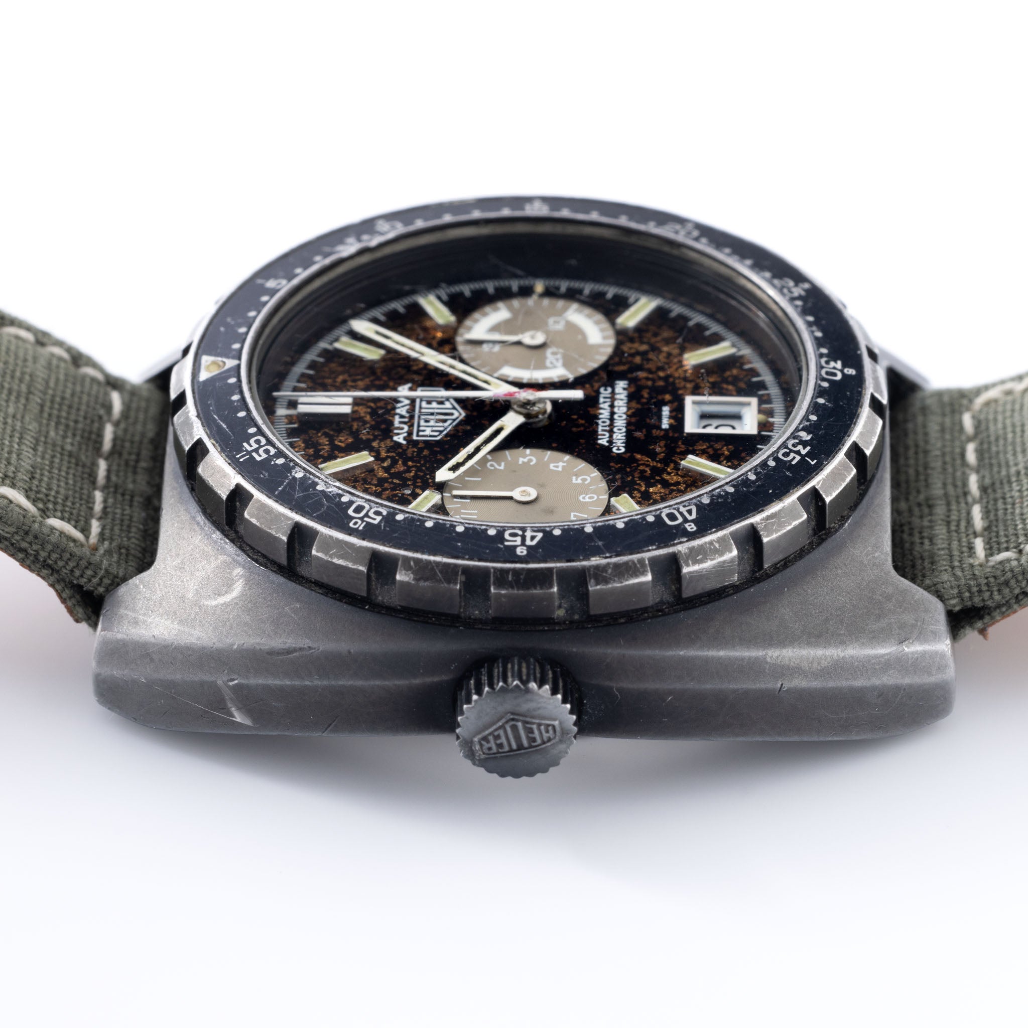 Heuer Autavia 113.603 Israel Defence Force Mit Tropical Zifferblatt