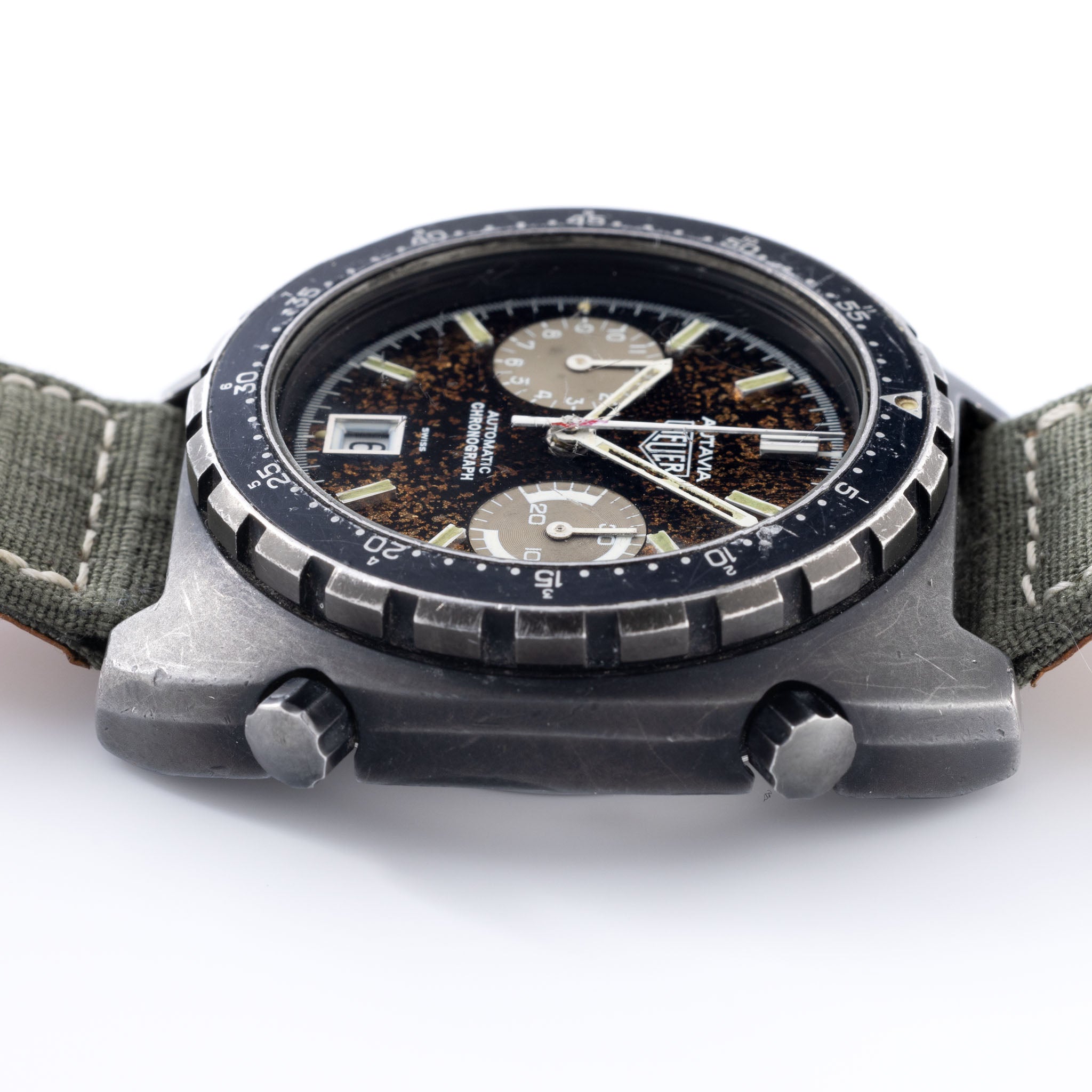 Heuer Autavia 113.603 Israel Defence Force Mit Tropical Zifferblatt