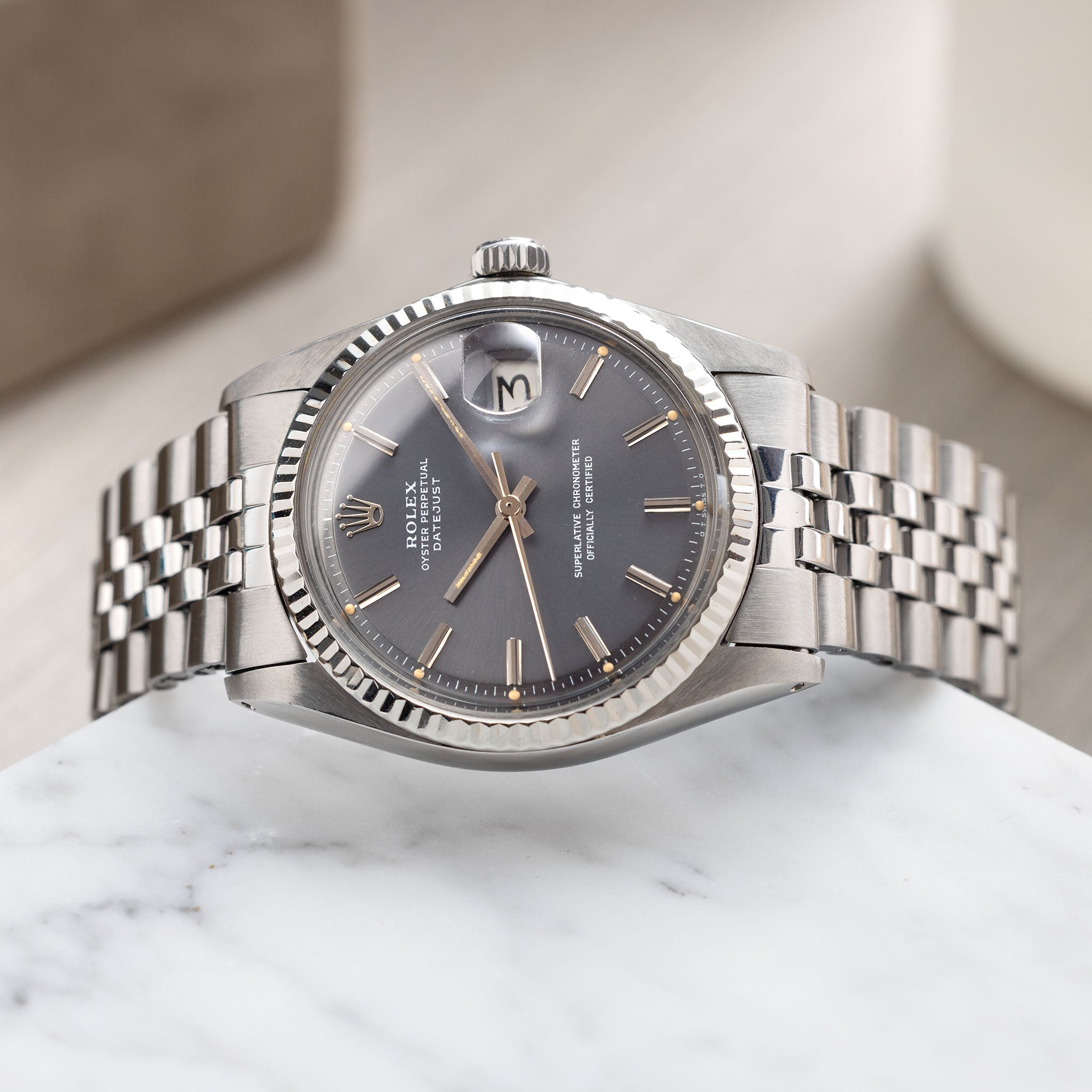 Rolex Datejust 1601 grey sigma dial