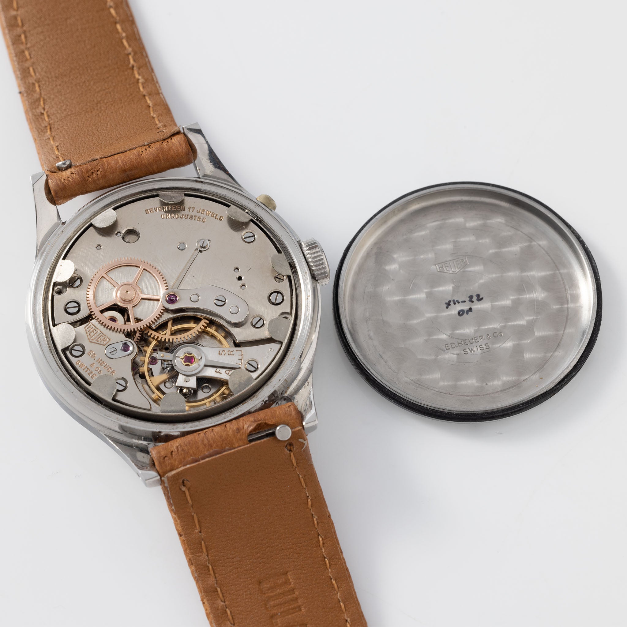 Heuer Solunar Erste Generation In Stahl