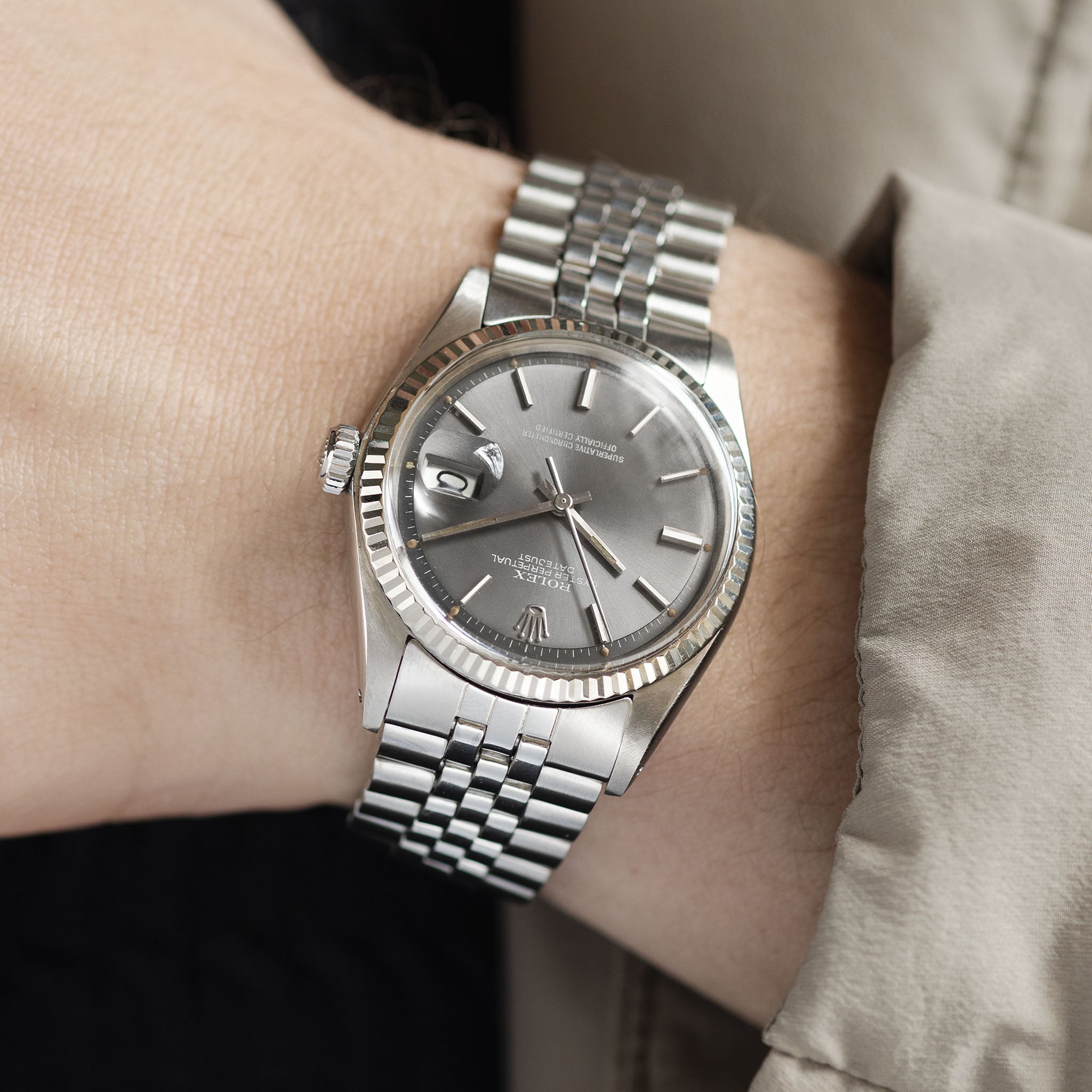 Rolex Datejust 1601 graues Sigma-Zifferblatt