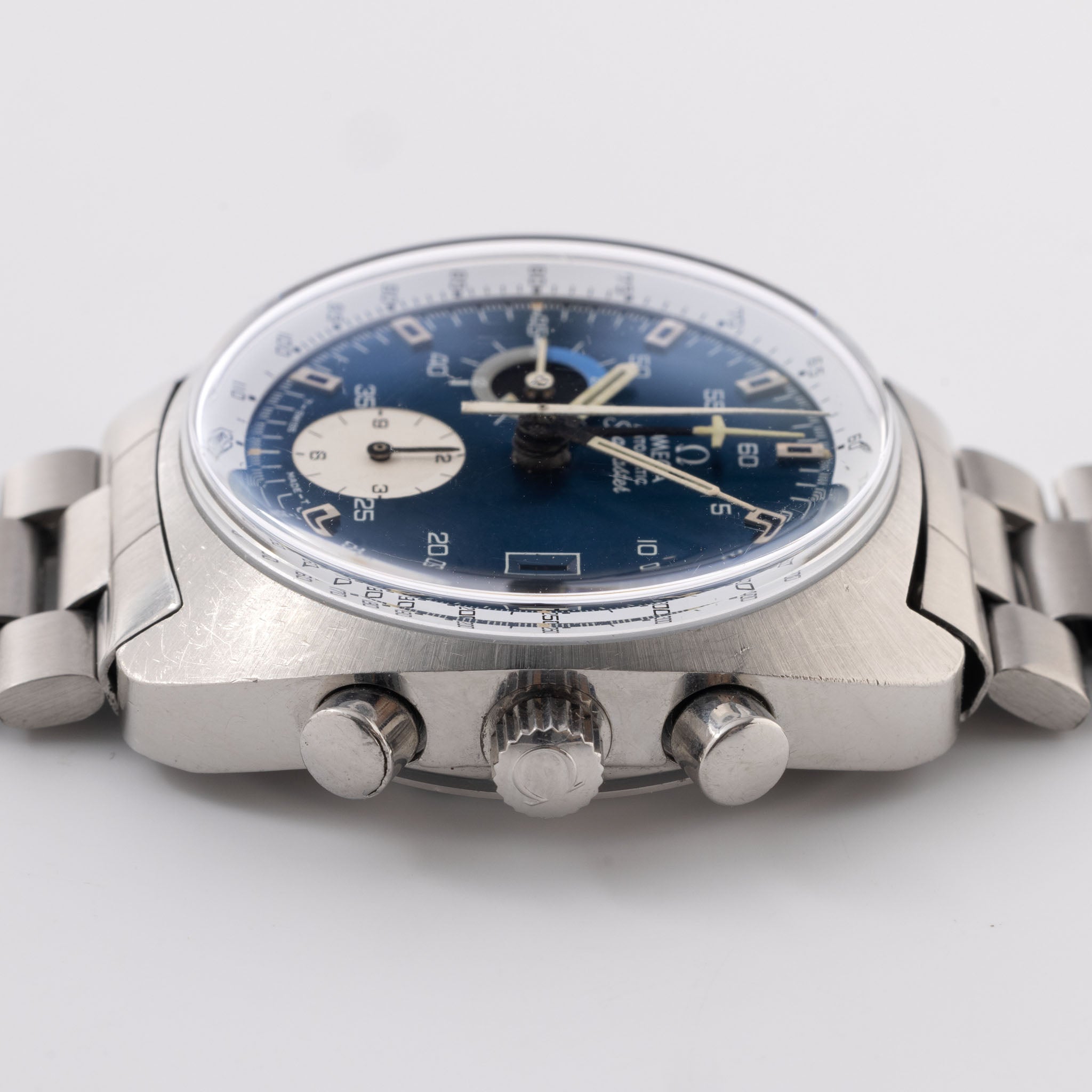 Omega Seamaster 176.007 chronograph blaues Zifferblatt