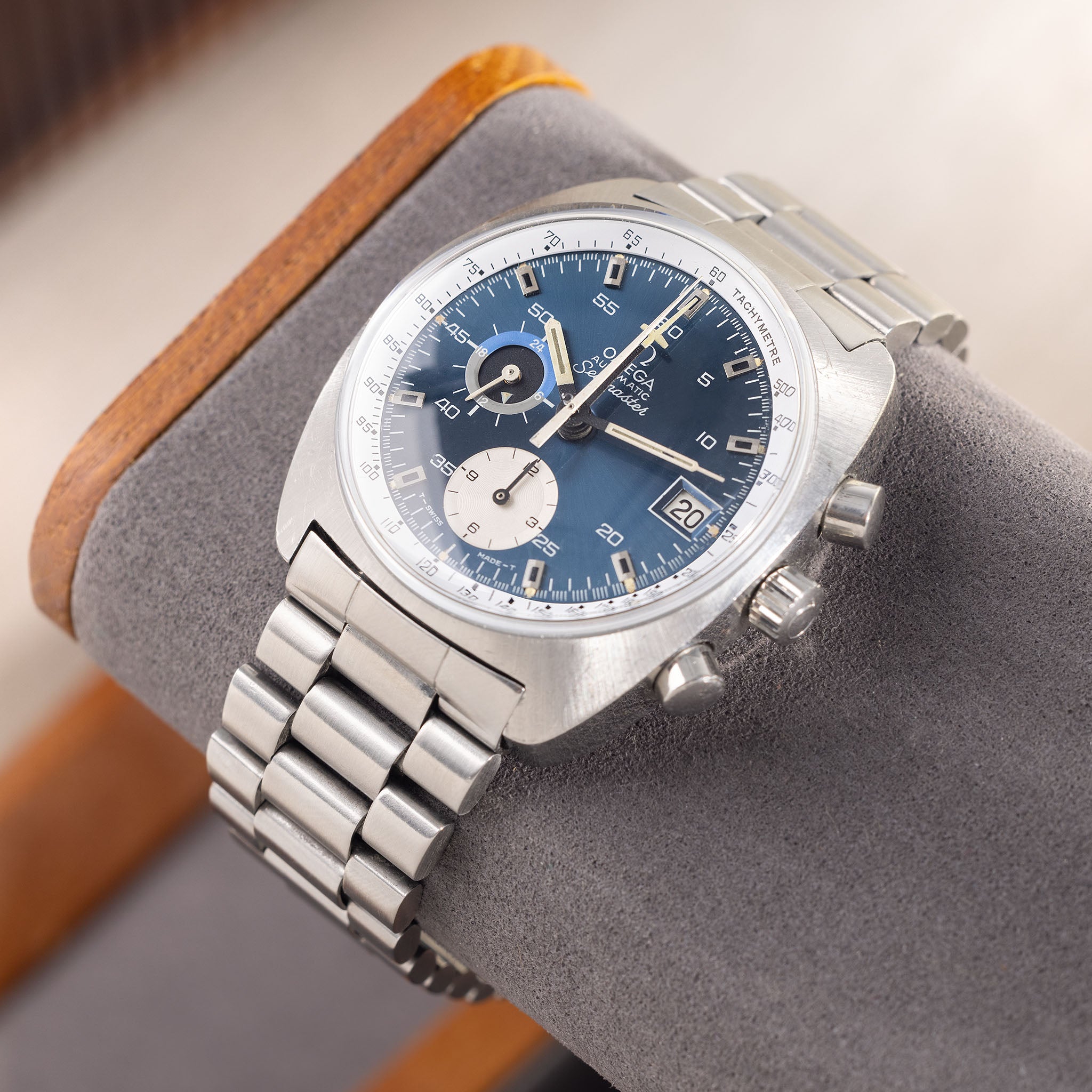 Omega Seamaster 176.007 chronograph blaues Zifferblatt