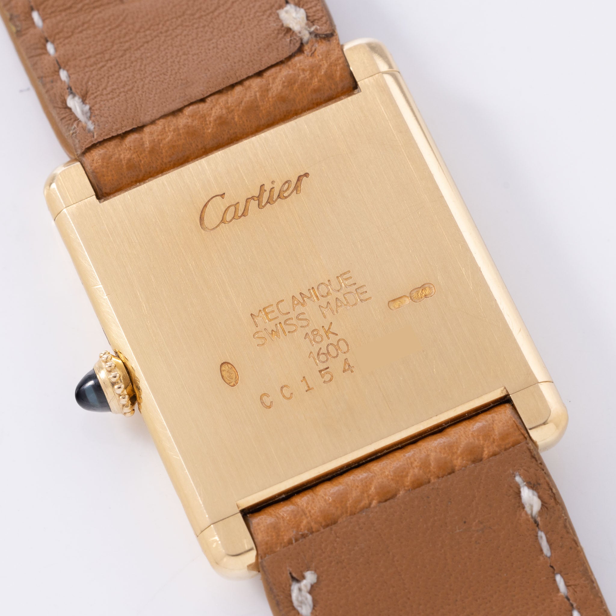 Cartier Tank Louis 1600 18 Karat Gelbgold mit Papieren